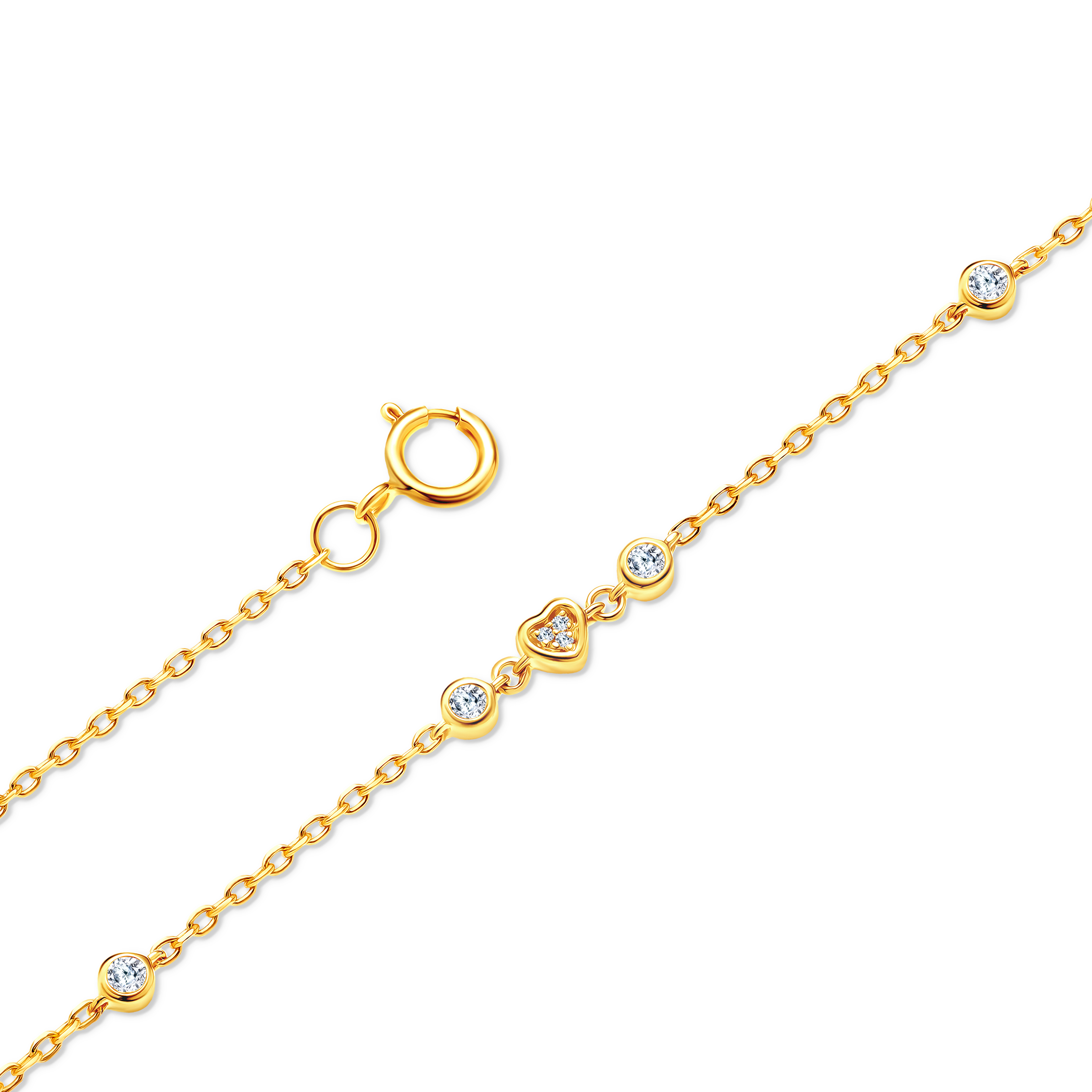 Armband Savicki Herz: Gold, Diamanten
