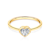 Pure eljegyzési gyűrű: arany és gyémánt