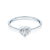 Pure eljegyzési gyűrű: fehérarany és gyémánt