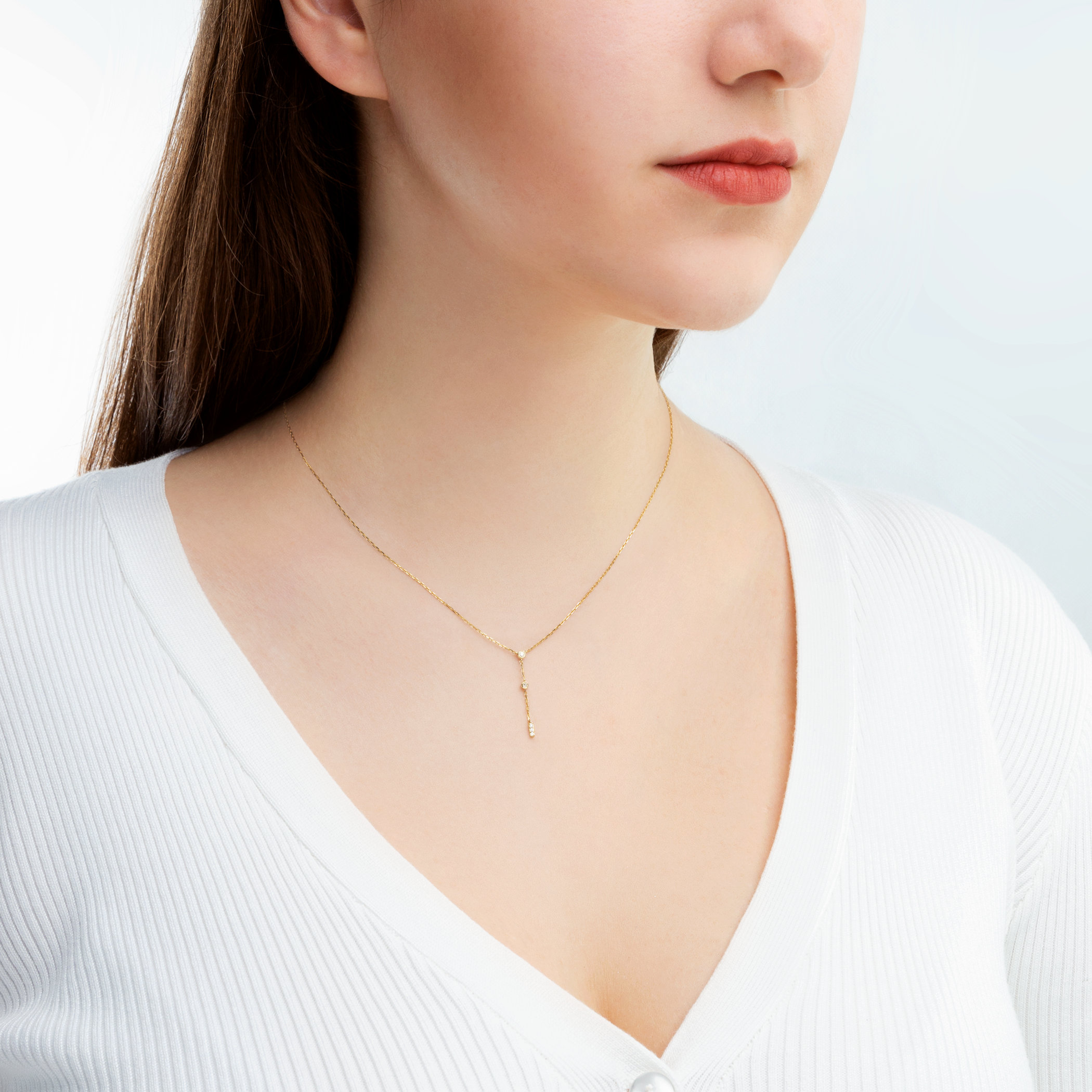 Halskette Savicki: Gold, Diamanten