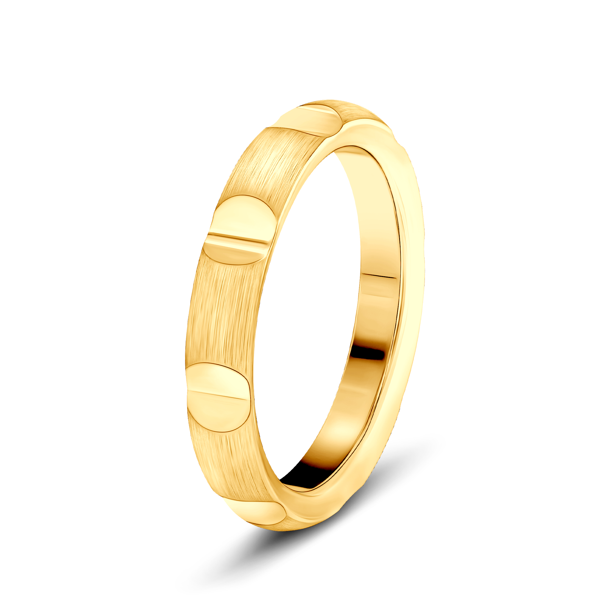 Partnerring Sign of Love®: Gold, halbrund, 3,5 mm