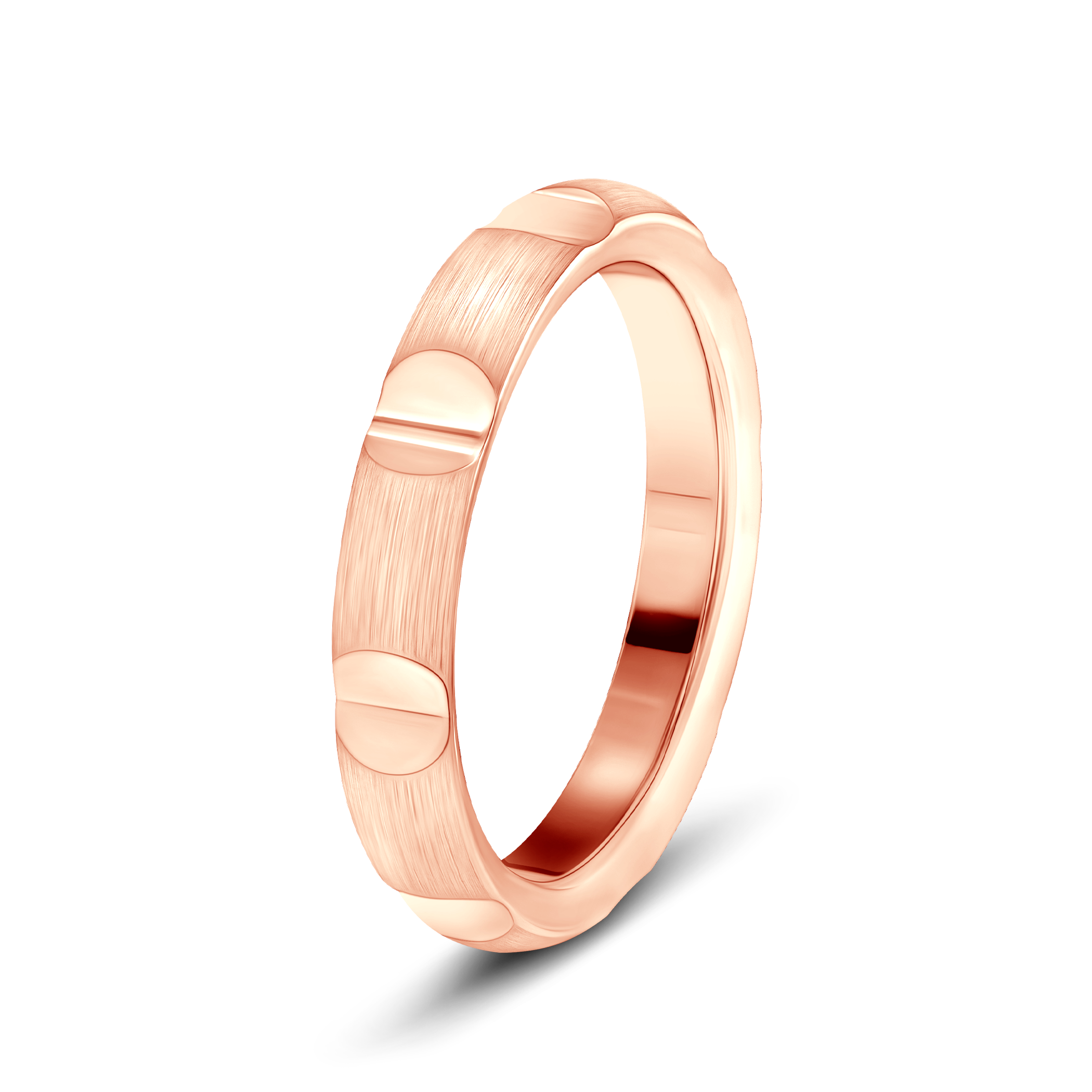 Partnerring Sign of Love®: Roségold, halbrund, 3,5 mm