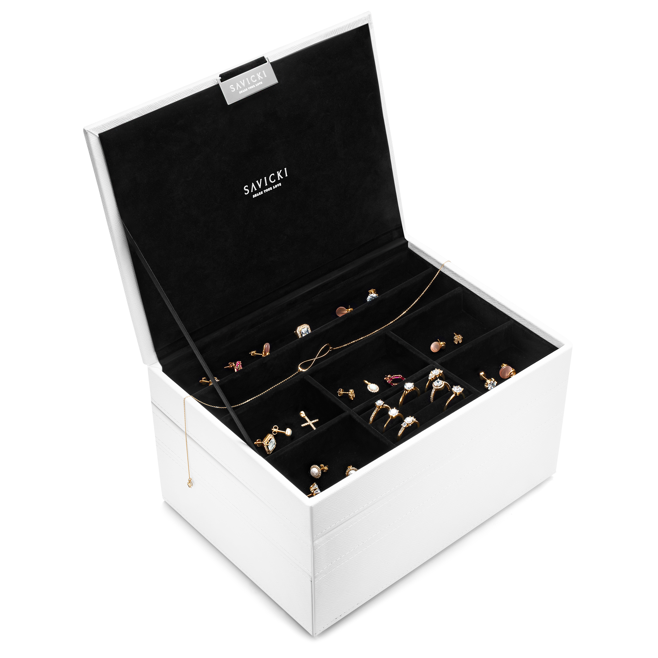 Szkatułka na biżuterię komplet