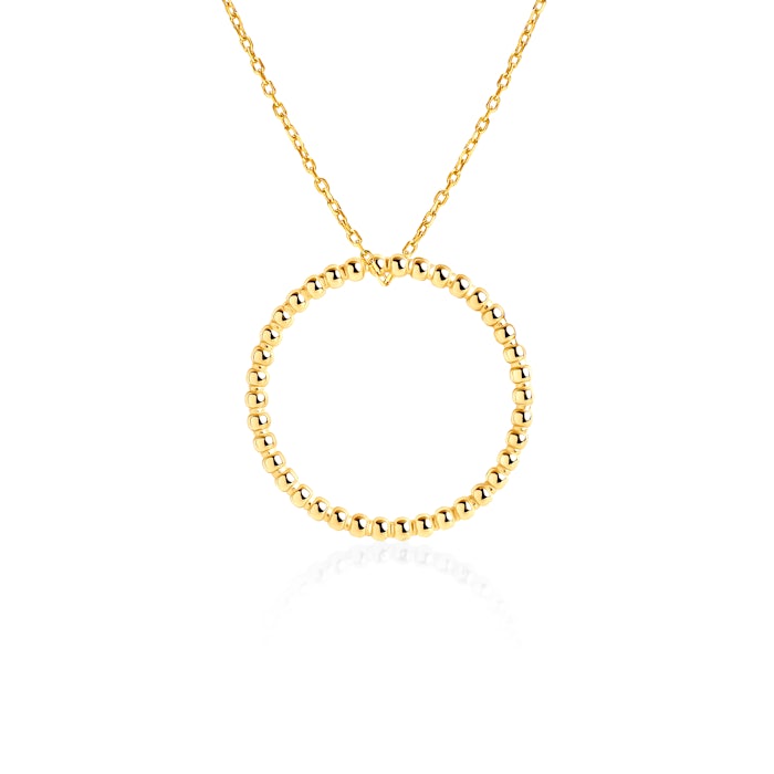 Naszyjnik koło Savicki: srebrny pozłacany