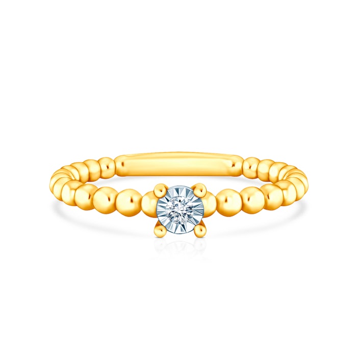 Zásnubný prsteň SAVICKI: dvojfarebné zlato, diamant