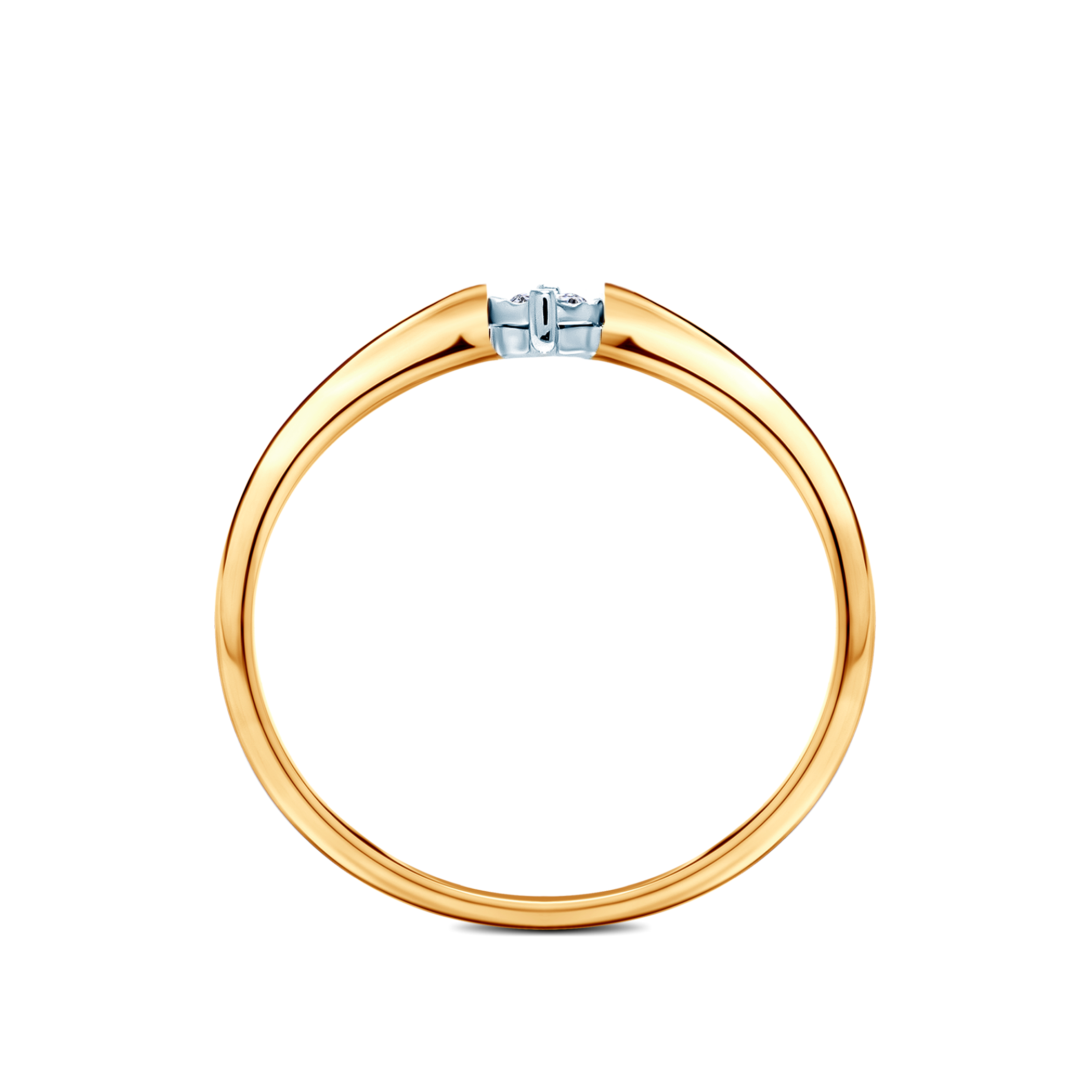 Verlobungsring SAVICKI: zweifarbiges Gold, Diamant