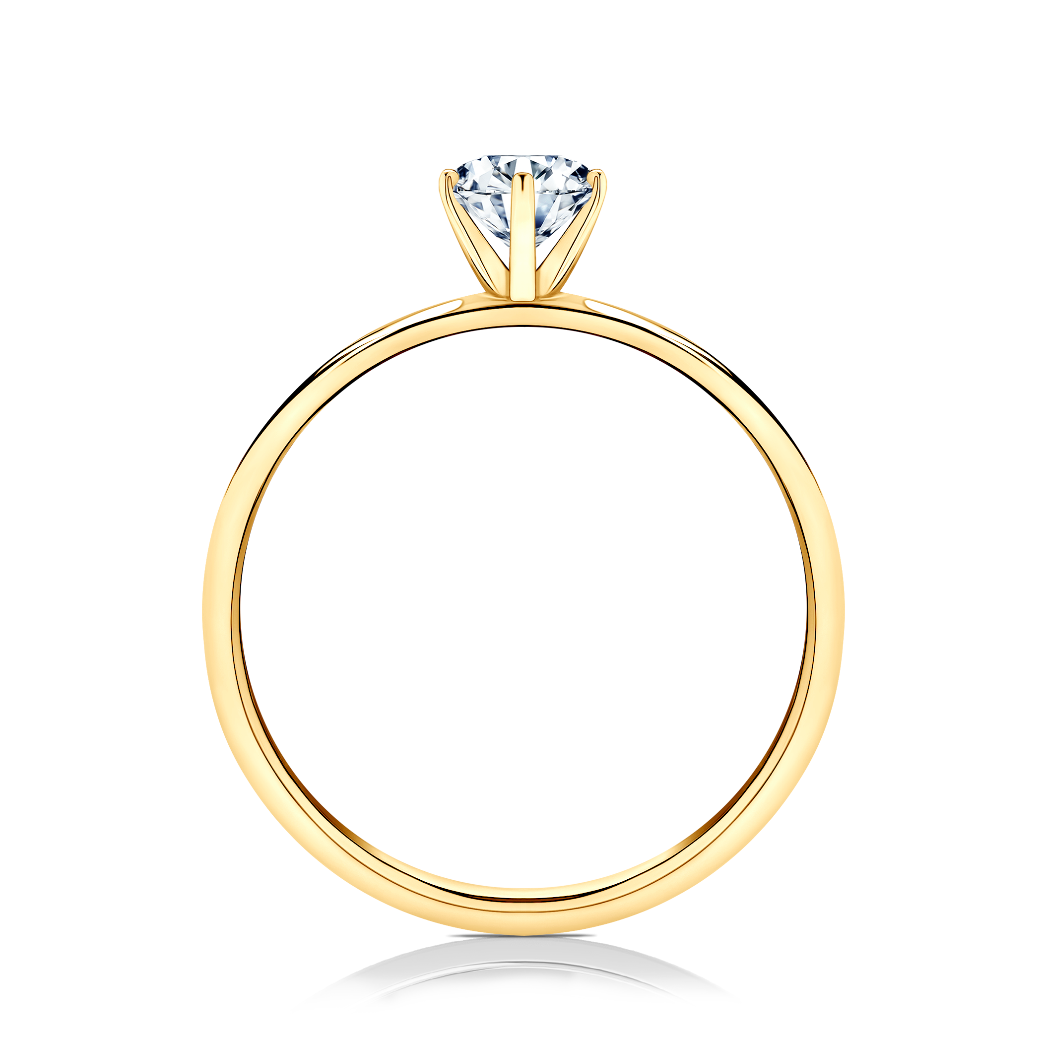 Pierścionek zaręczynowy SAVICKI: złoty, diament