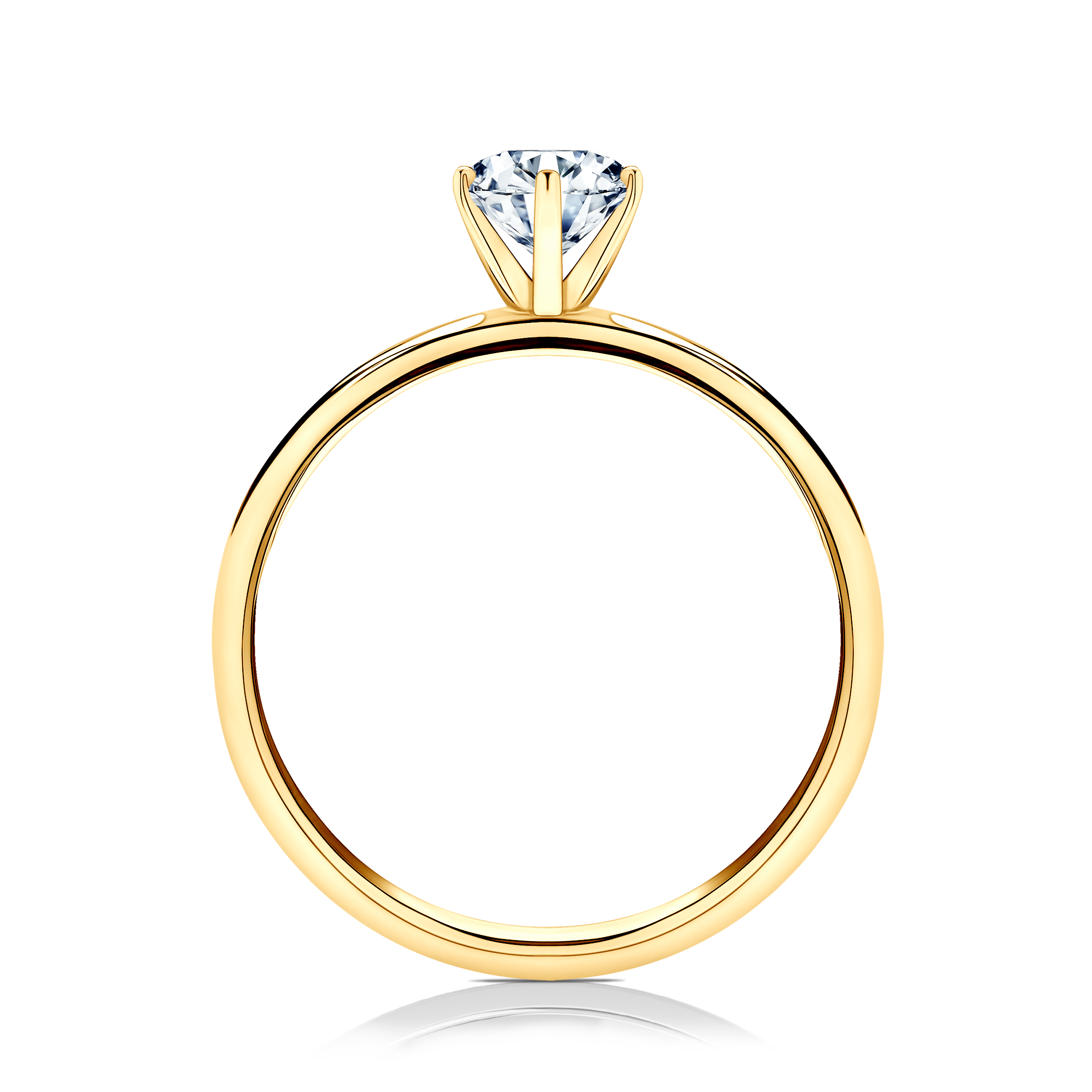 Pierścionek zaręczynowy SAVICKI: złoty, diament