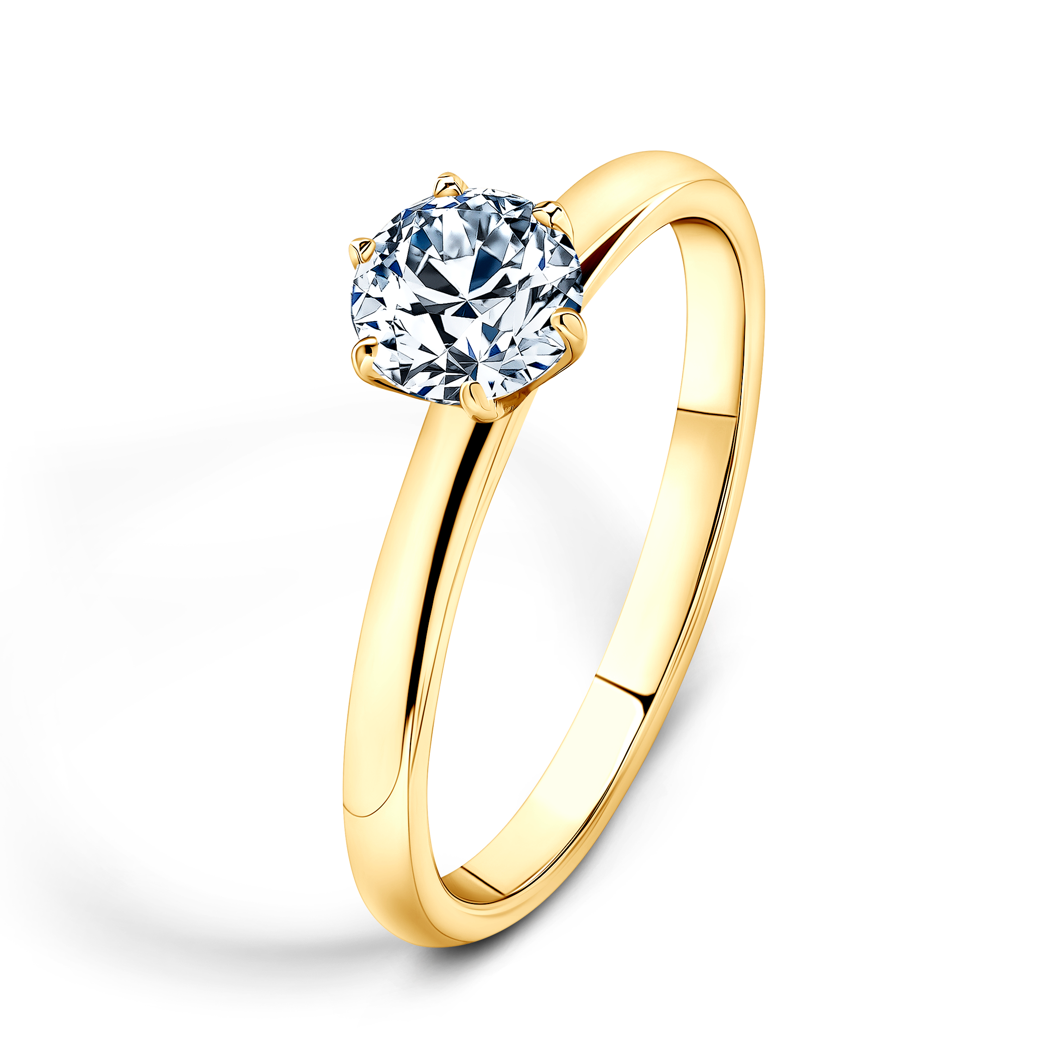 Pierścionek zaręczynowy SAVICKI: złoty, diament