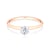 Годежен пръстен SAVICKI: розово злато, диамант