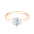 SAVICKI eljegyzési gyűrű: rózsaarany és gyémánt