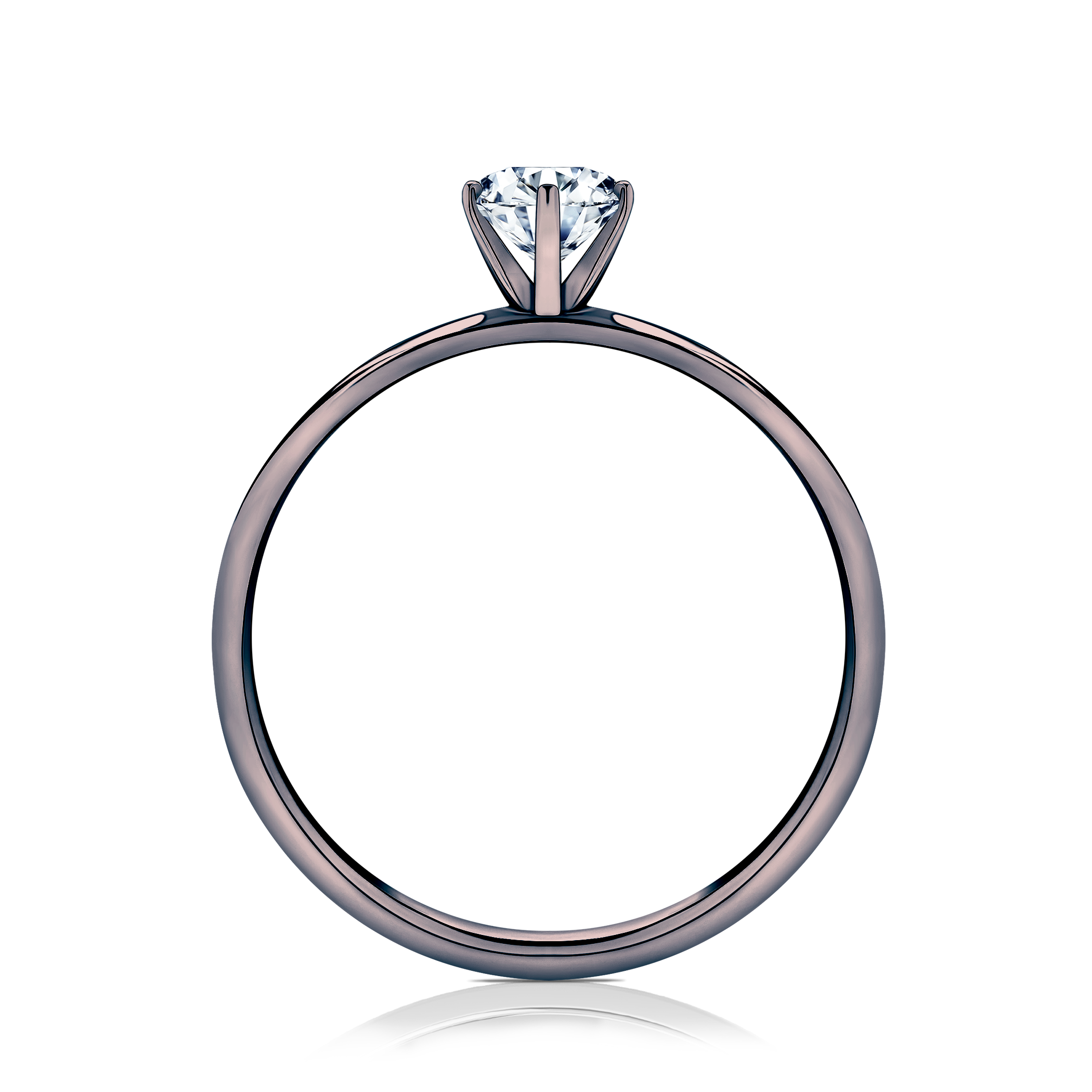 Pierścionek zaręczynowy SAVICKI: czarne złoto, diament