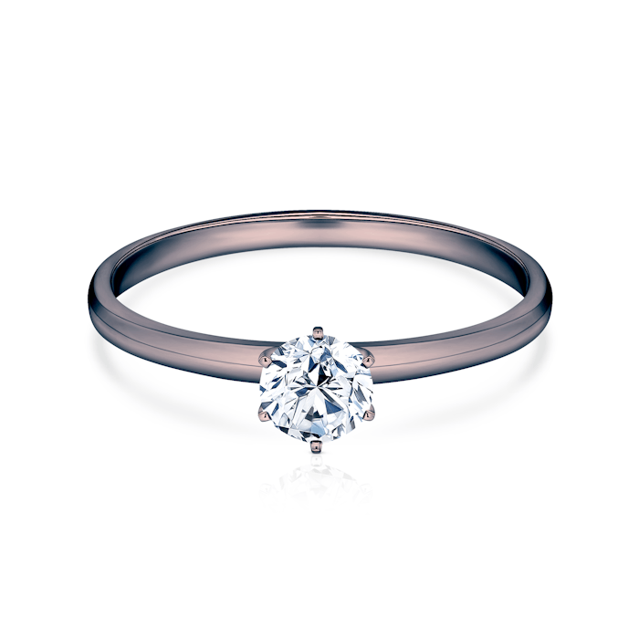 Zásnubní prsten SAVICKI: černé zlato, diamant