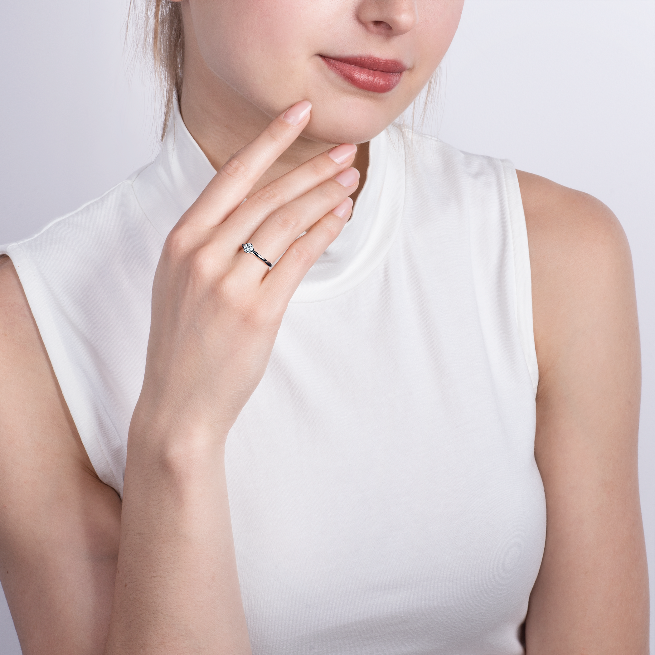 Verlobungsring SAVICKI: Schwarzes Gold, Diamant