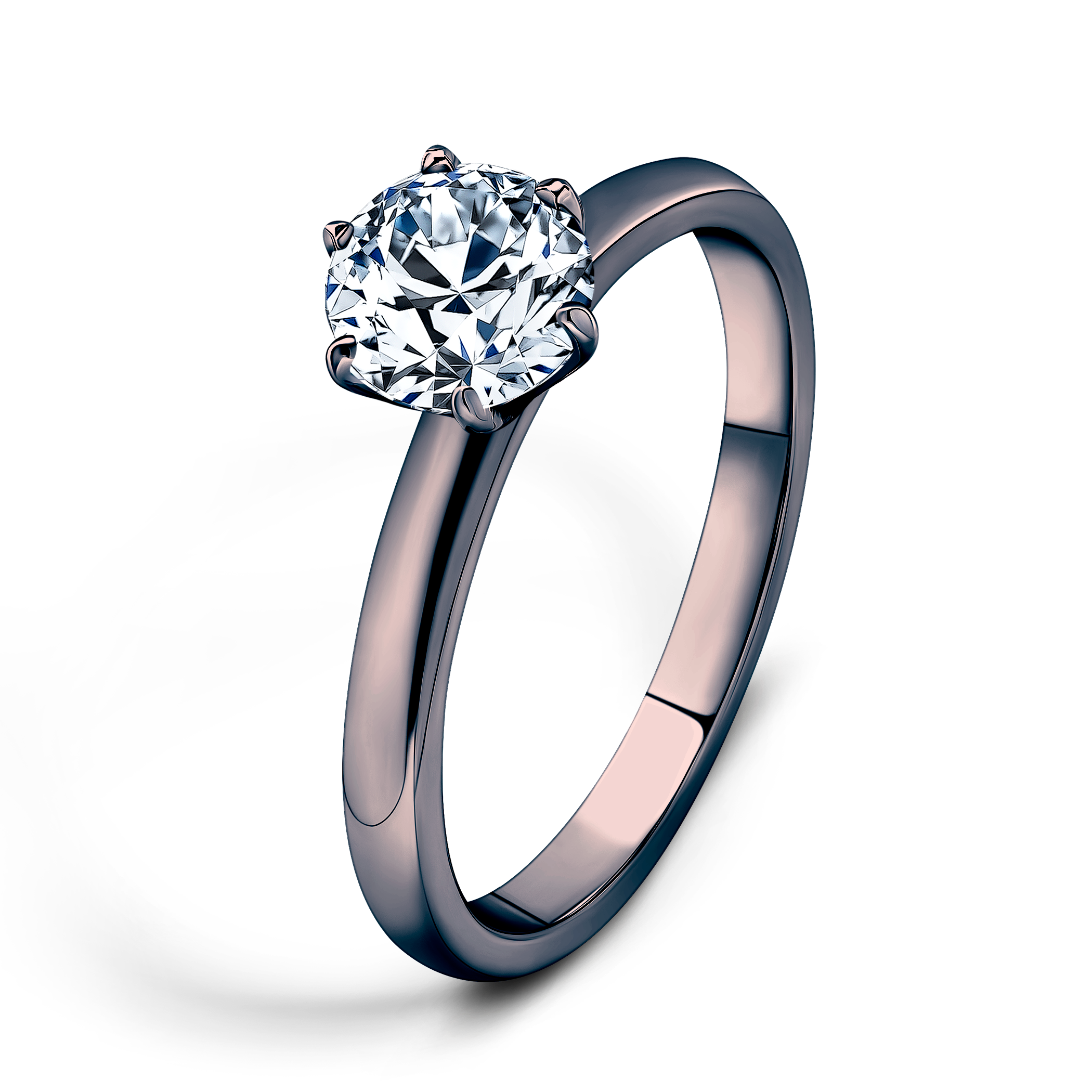 Verlobungsring SAVICKI: Schwarzes Gold, Diamant