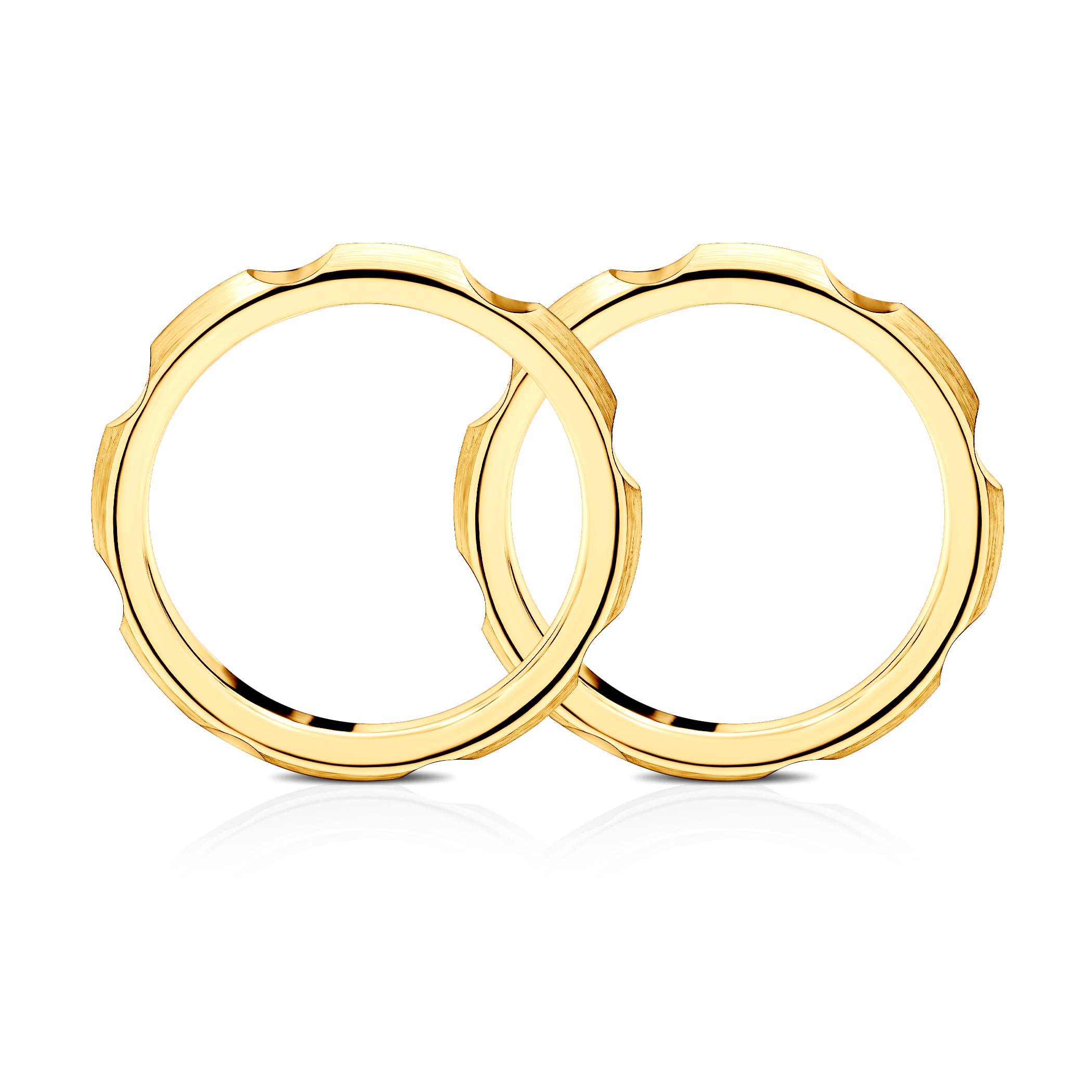 Partnerringe Sign of Love®: Gold, halbrund 3,5 mm