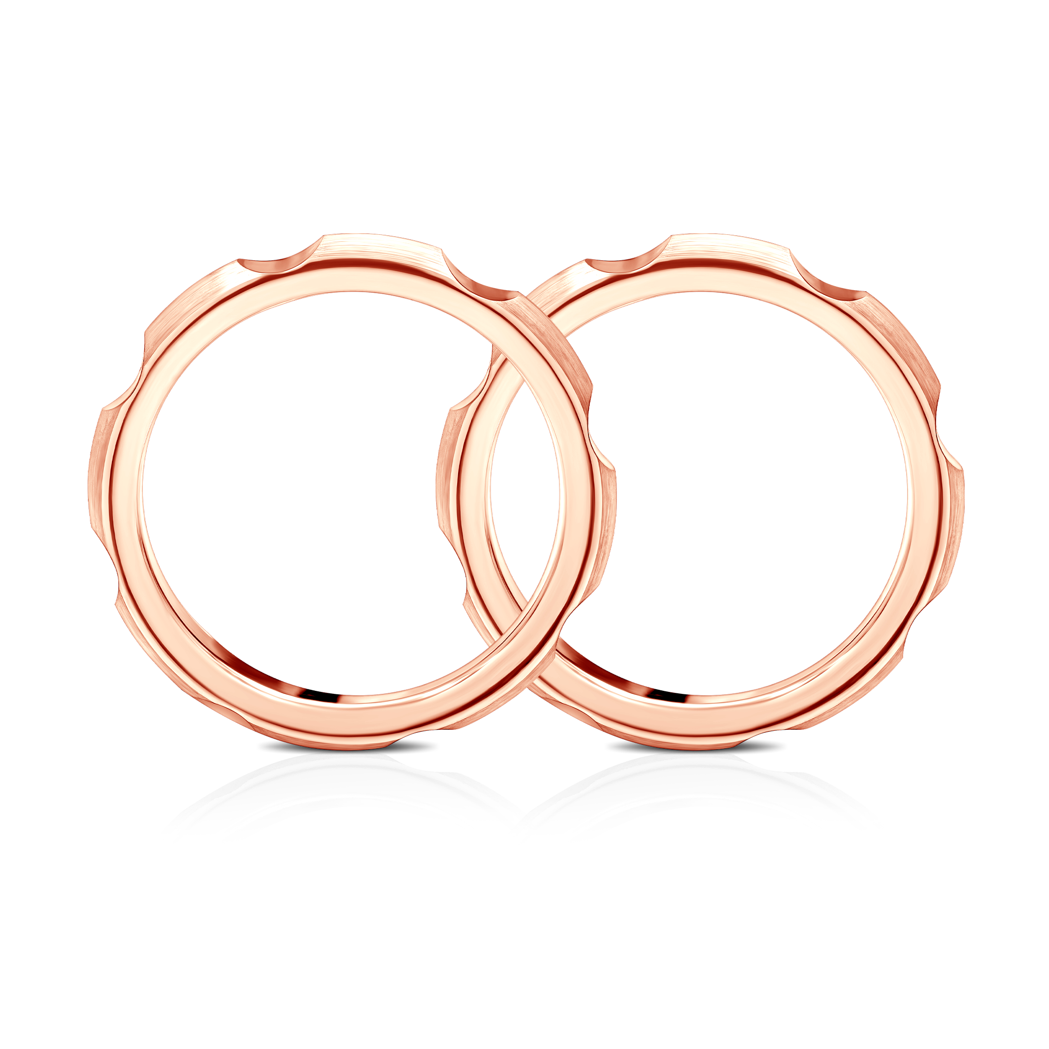 Partnerringe Sign of Love®: Roségold, halbrund 3,5 mm