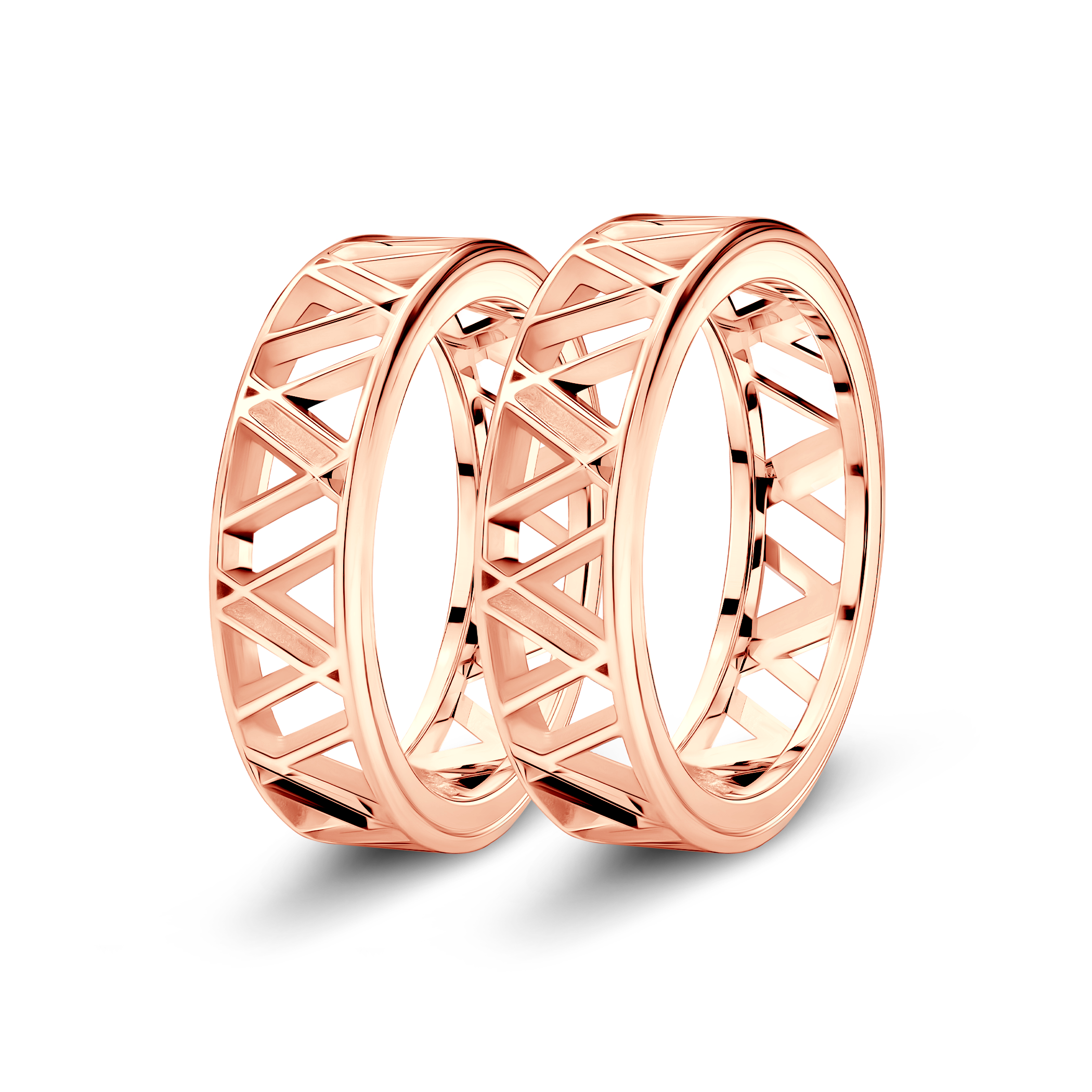 Partnerringe Sign of Love®: Roségold, flach 5,5 mm