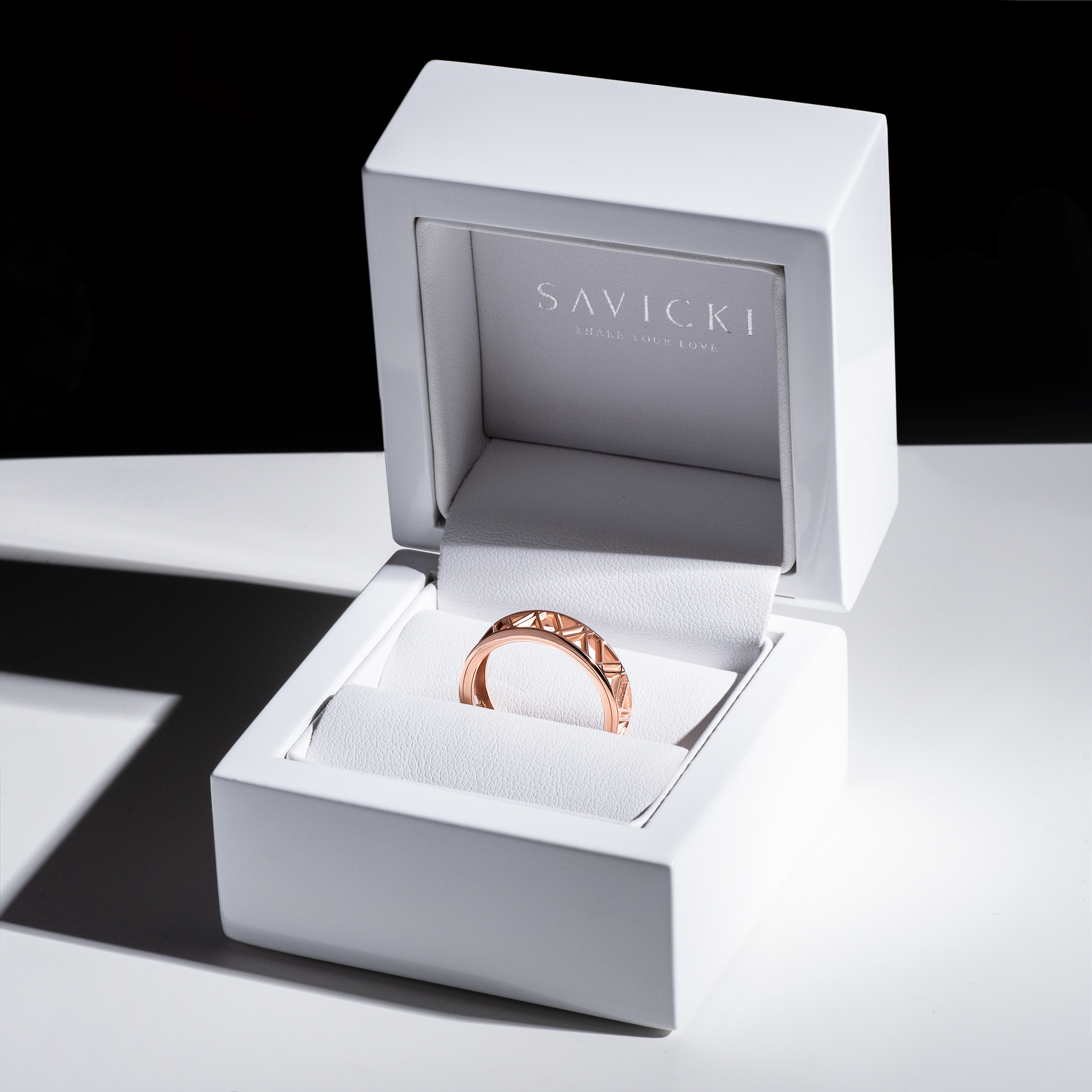 Partnerringe Sign of Love®: Roségold, flach 5,5 mm