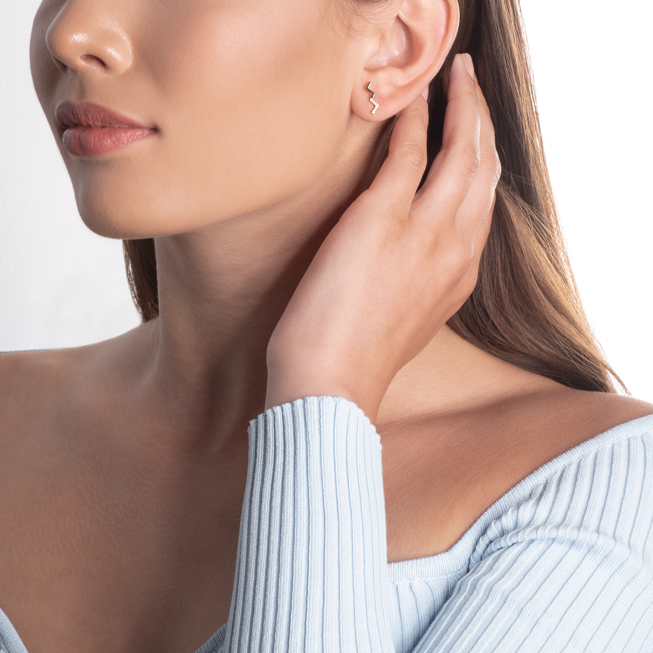 Kolczyki Savicki: złote, diamenty