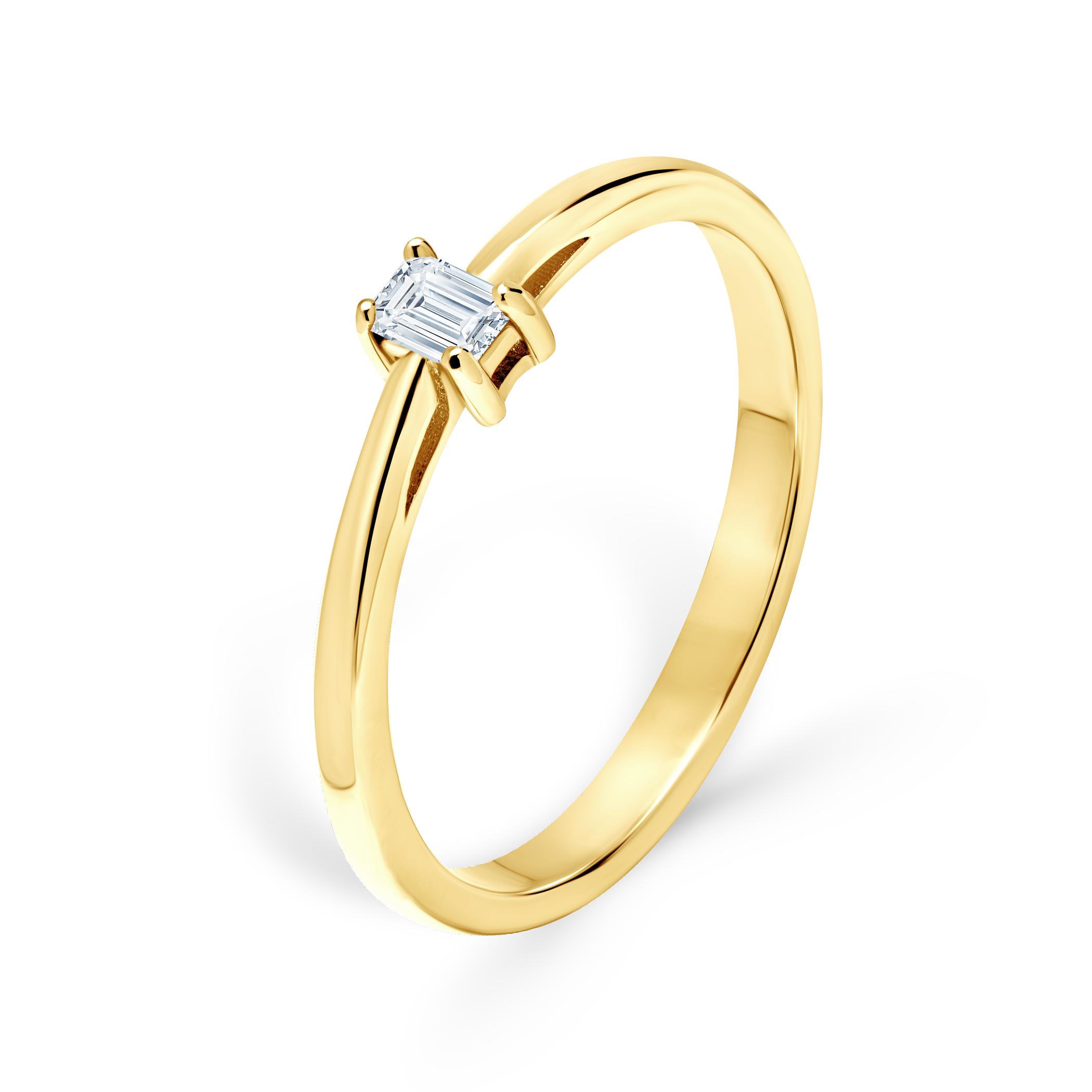 Pierścionek zaręczynowy SAVICKI: złoty, diament