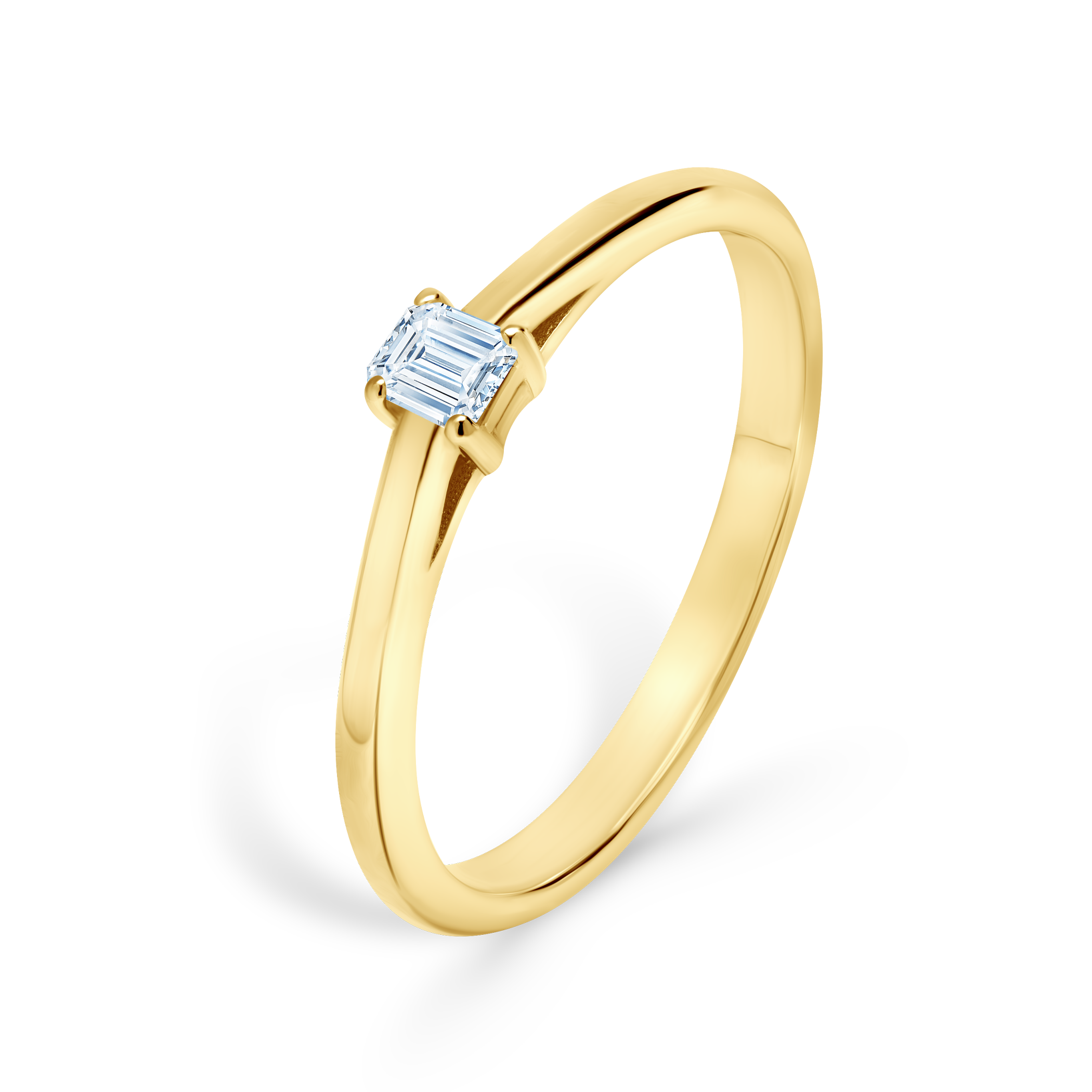 Pierścionek zaręczynowy SAVICKI: złoty, diament