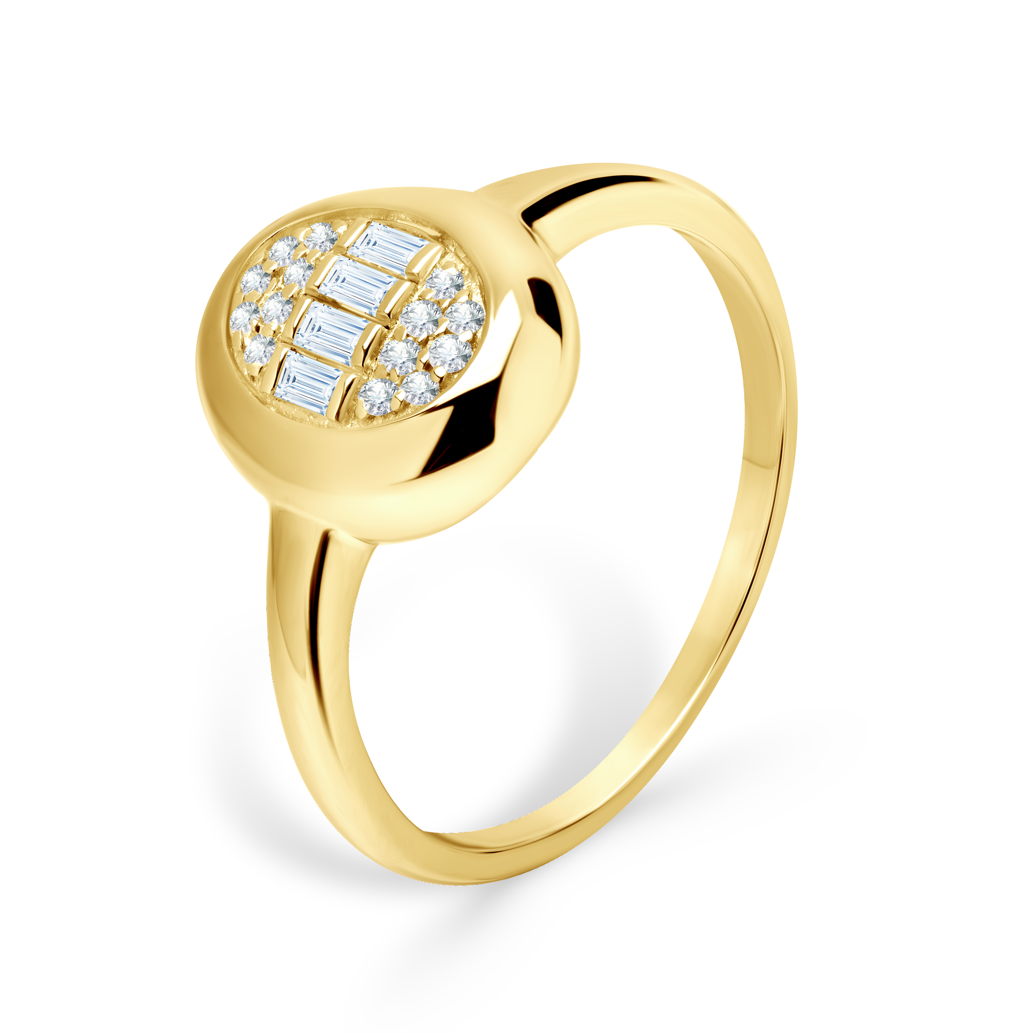 Pierścionek zaręczynowy SAVICKI: złoty, diament