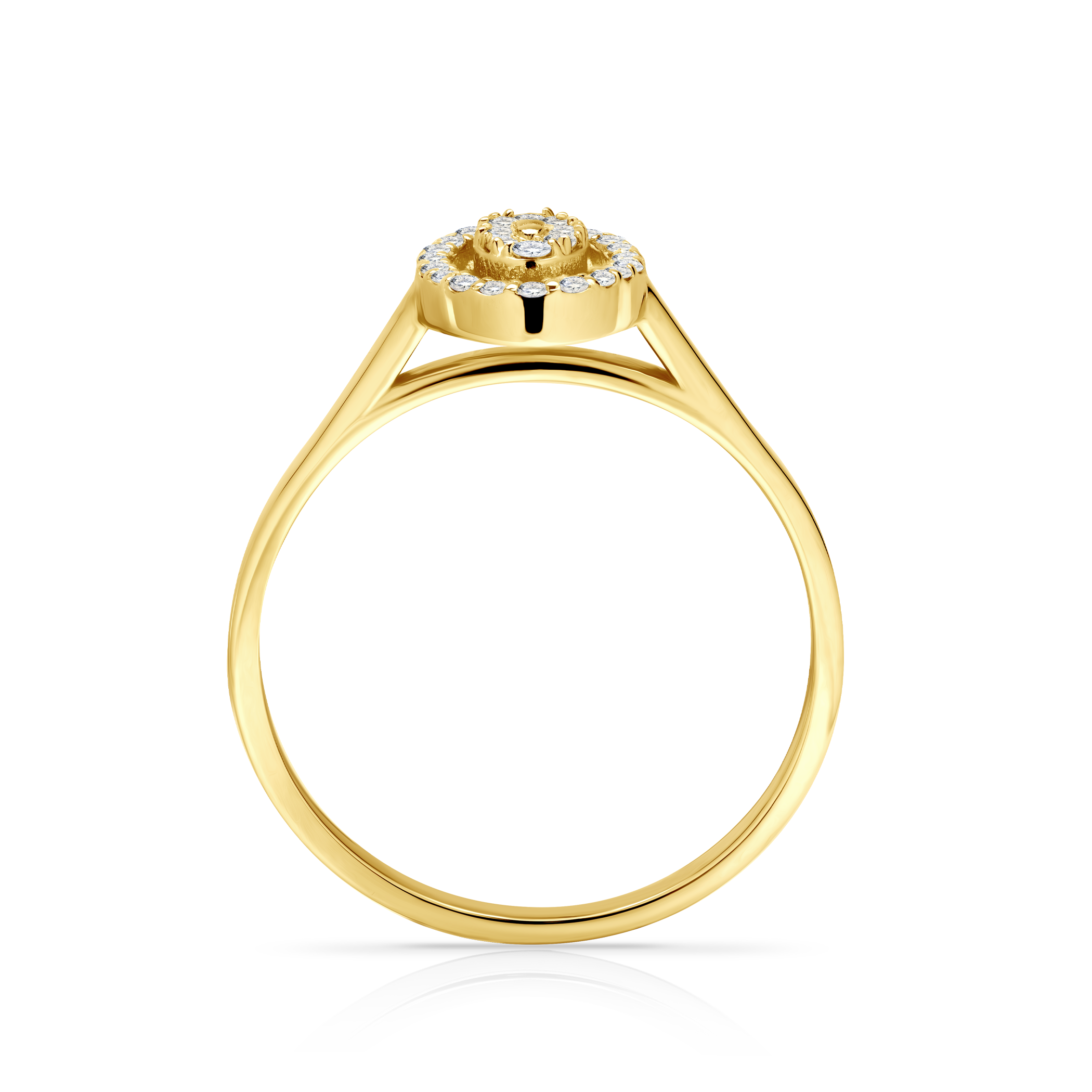 Pierścionek zaręczynowy SAVICKI: złoty, diament