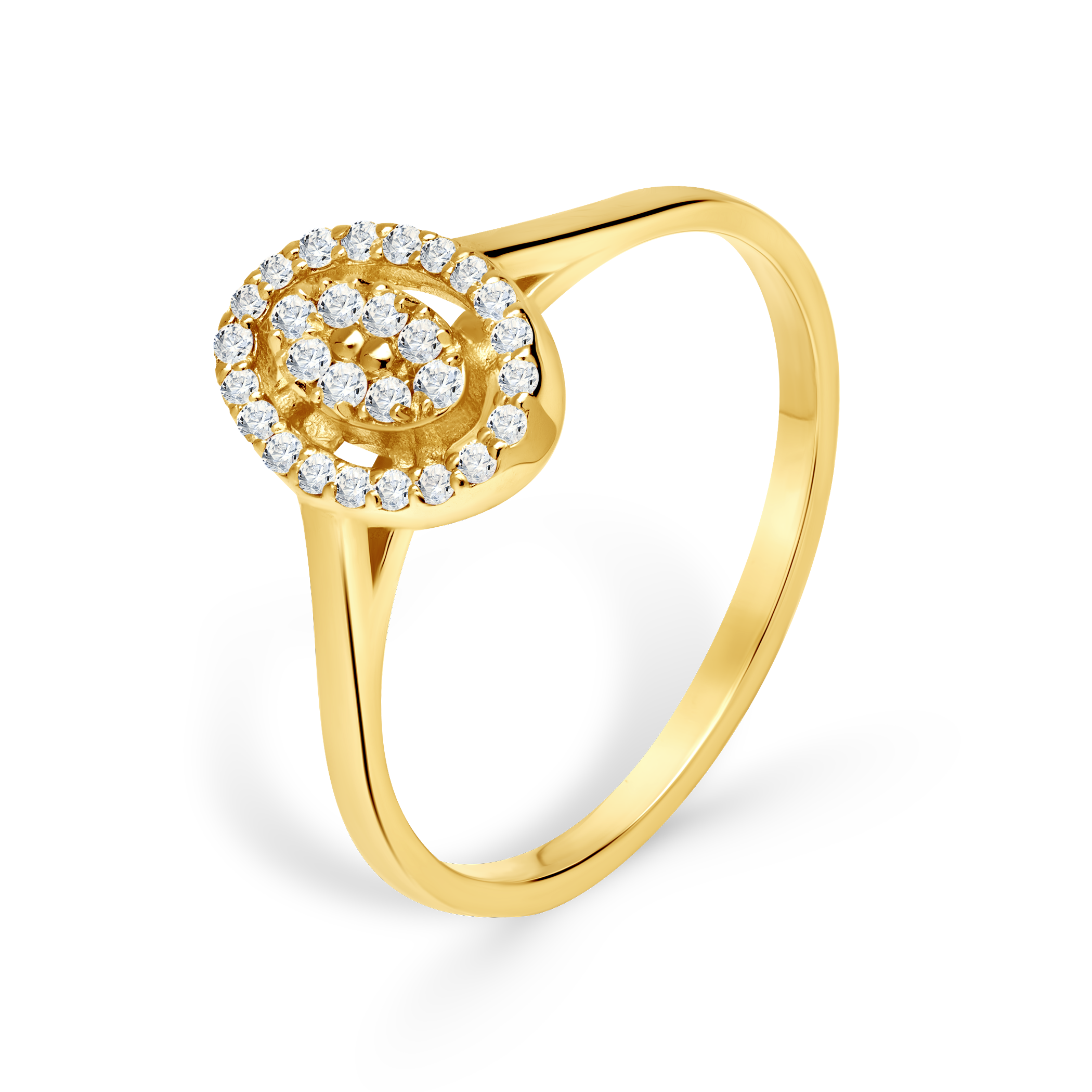 Pierścionek zaręczynowy SAVICKI: złoty, diament