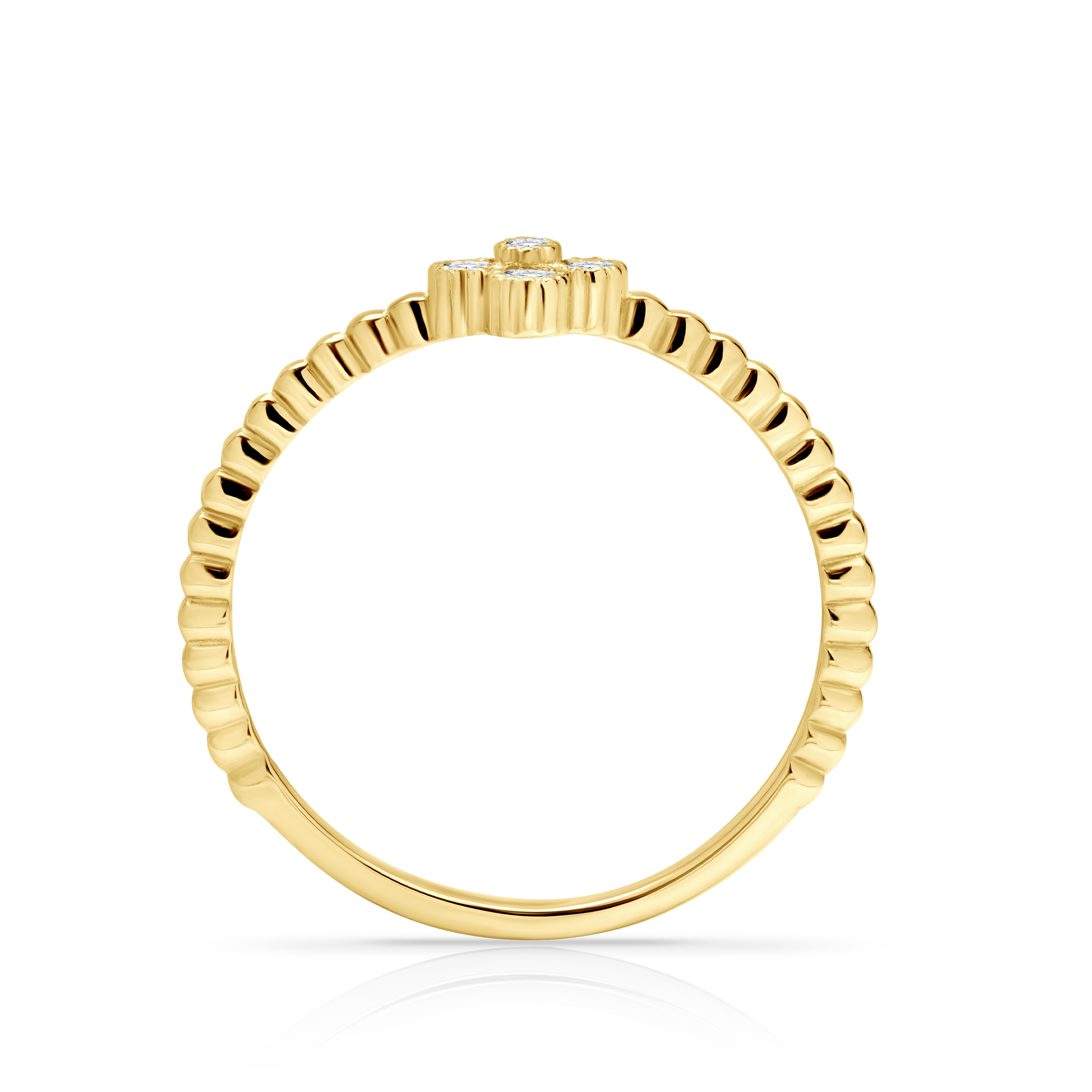 Pierścionek zaręczynowy SAVICKI: złoty, diament