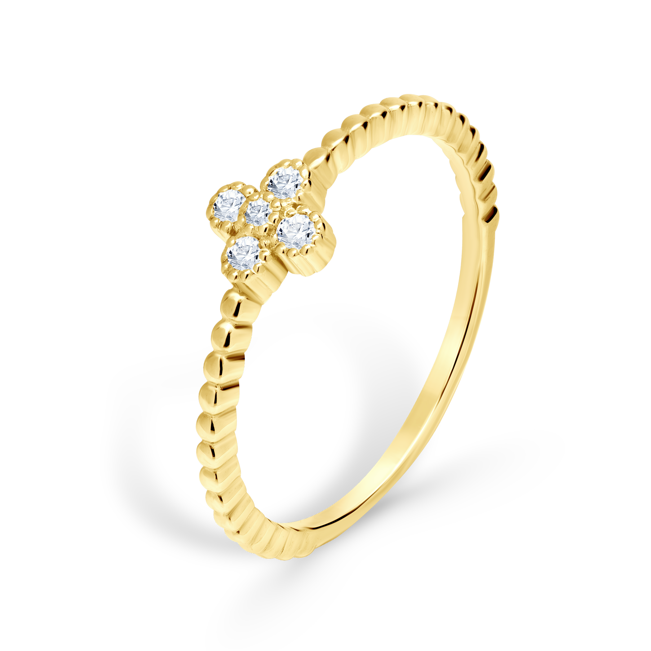 Pierścionek zaręczynowy SAVICKI: złoty, diament