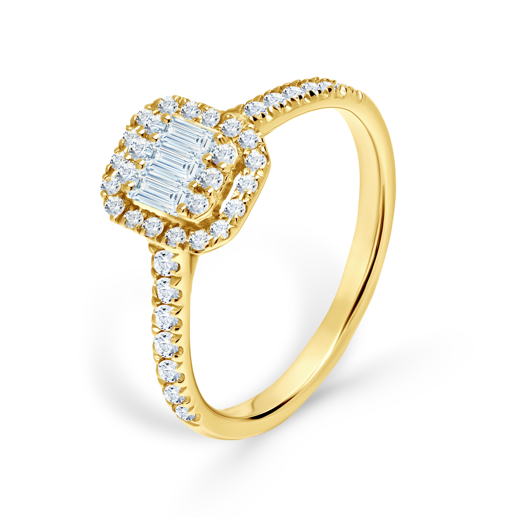 Pierścionek zaręczynowy SAVICKI: złoty, diament