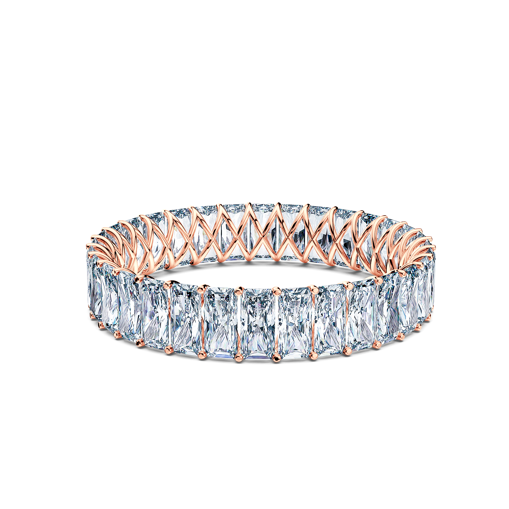 Pierścionek SAVICKI: różowe złoto, diamenty