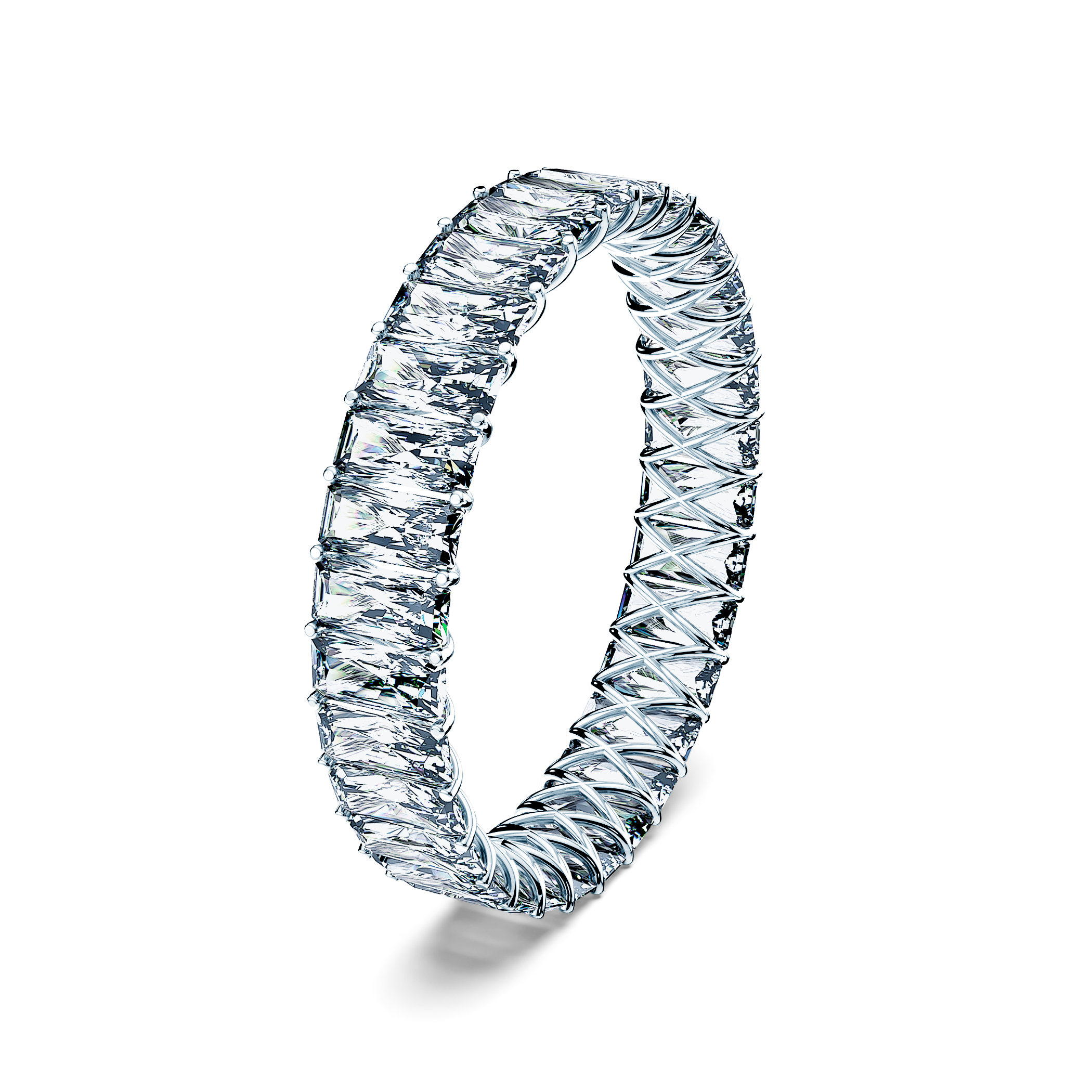 Goldring SAVICKI: Weißgold, Diamanten