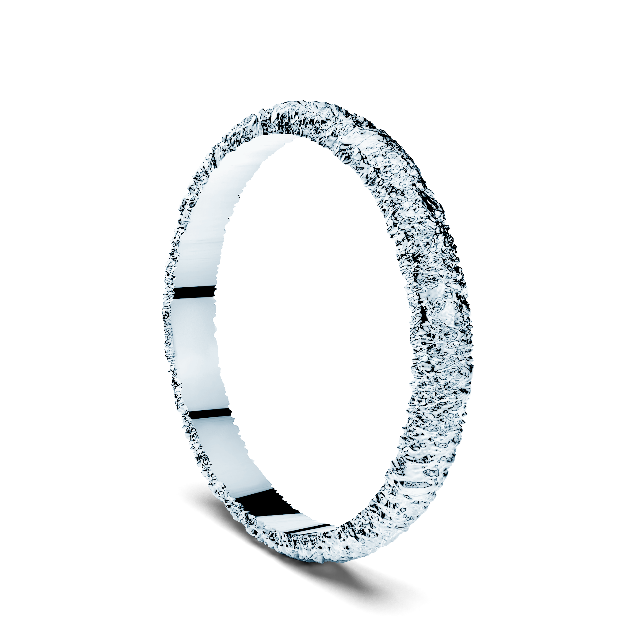 Obrączka partnerska Sign of Love®: białe złoto, płaska, 2,6mm