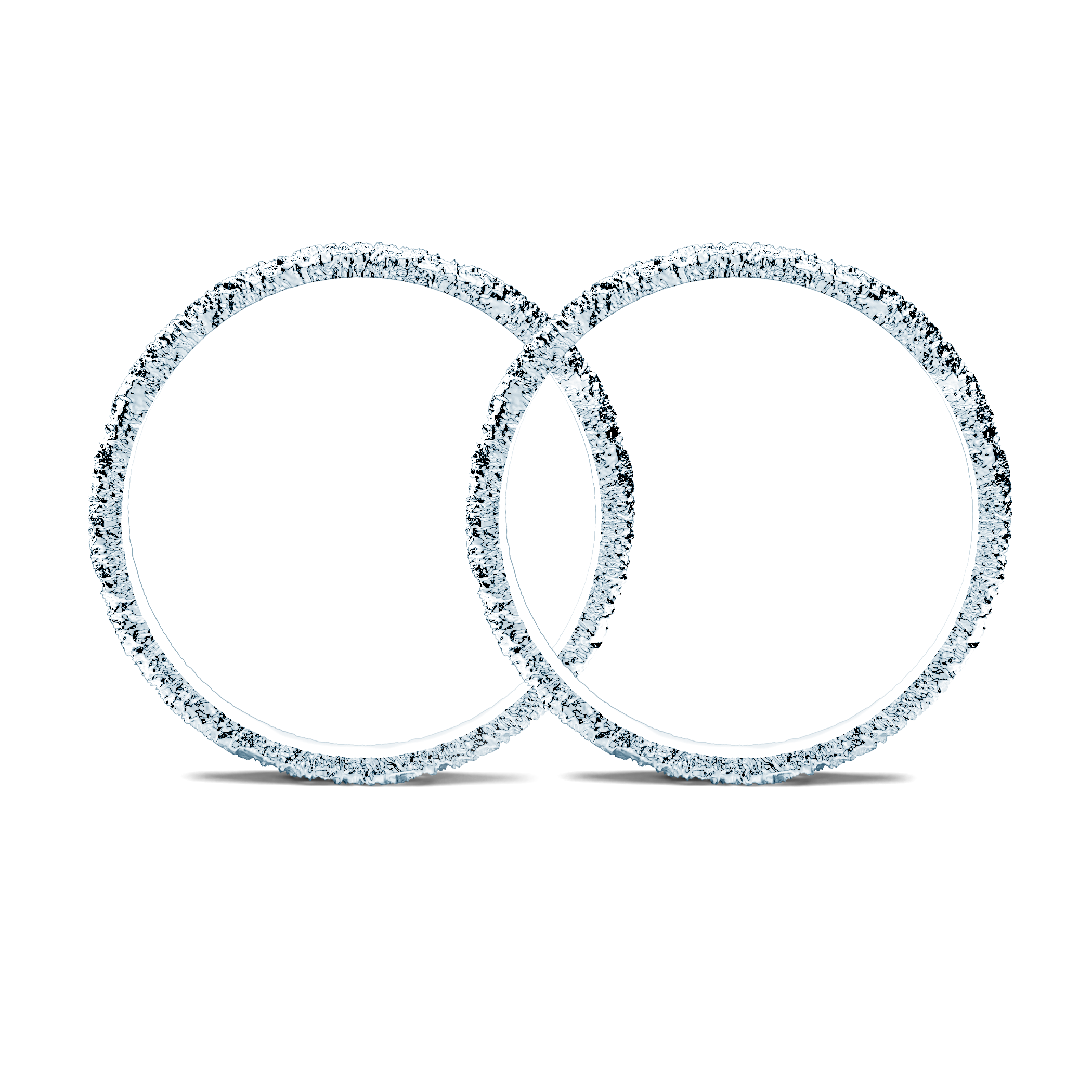 Partnerringe Sign of Love®: Weißgold, flach 2,6 mm