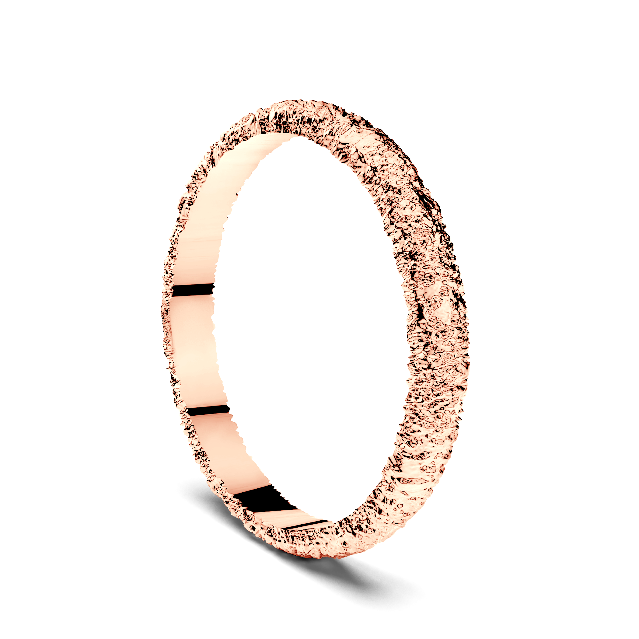 Obrączka partnerska Sign of Love®: różowe złoto, płaska, 2,6mm