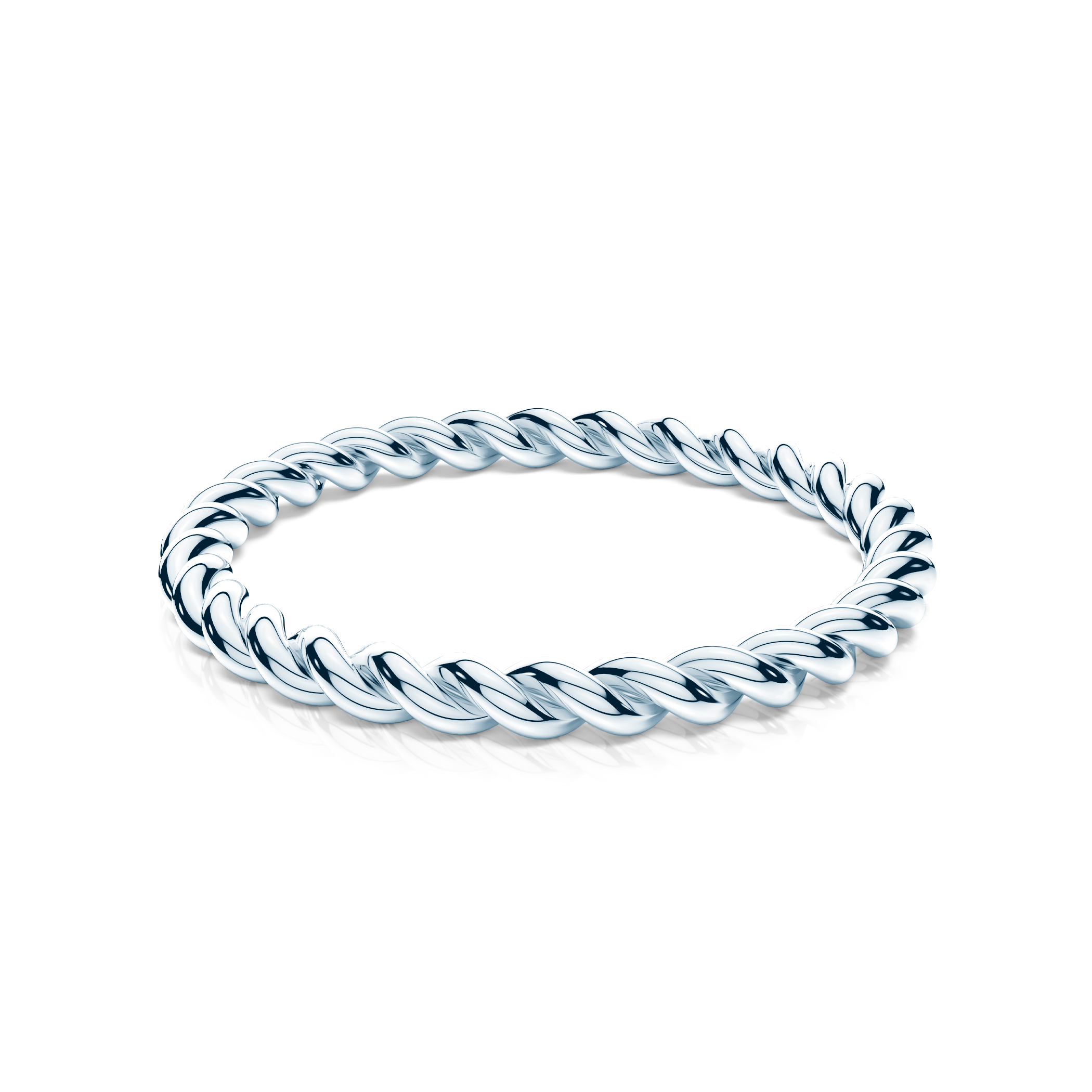 Obrączka partnerska Sign of Love®: białe złoto, okrągła, 1,6mm