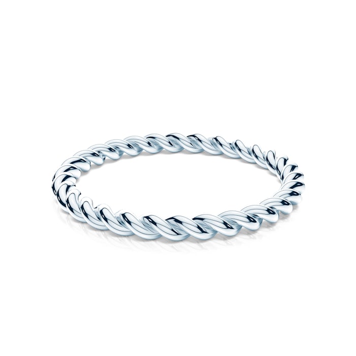 Obrączka partnerska Sign of Love®: białe złoto, okrągła, 1,6mm