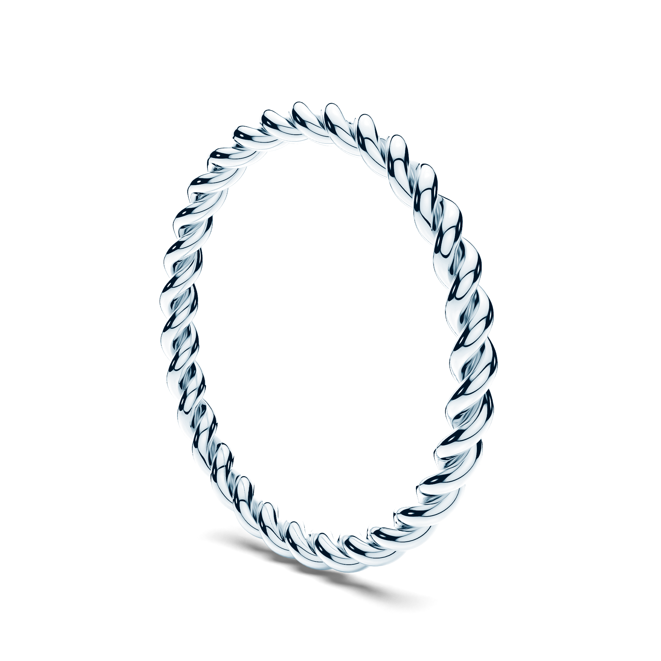 Obrączka partnerska Sign of Love®: białe złoto, okrągła, 1,6mm