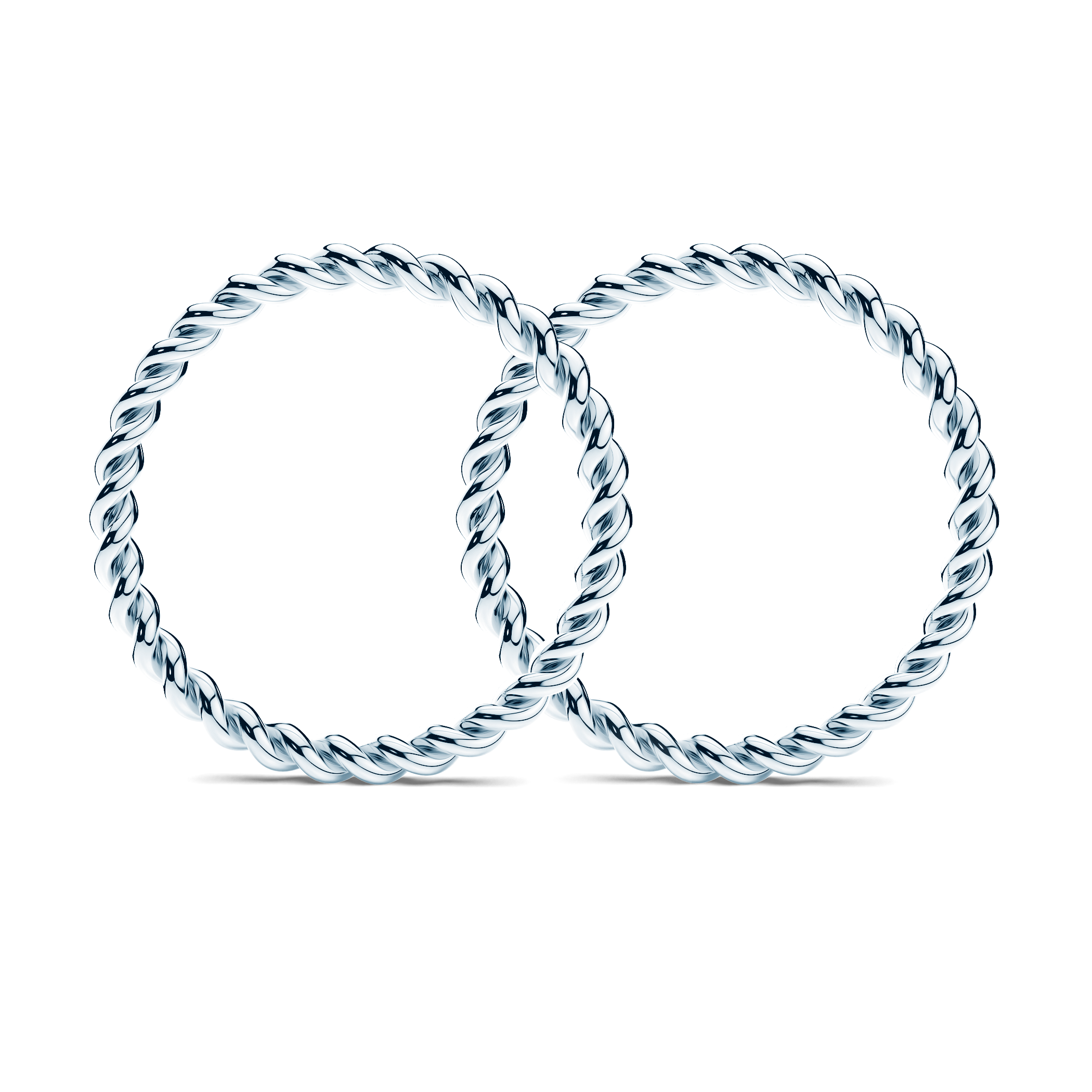 Partnerringe Sign of Love®: Weißgold, rund 1,6 mm