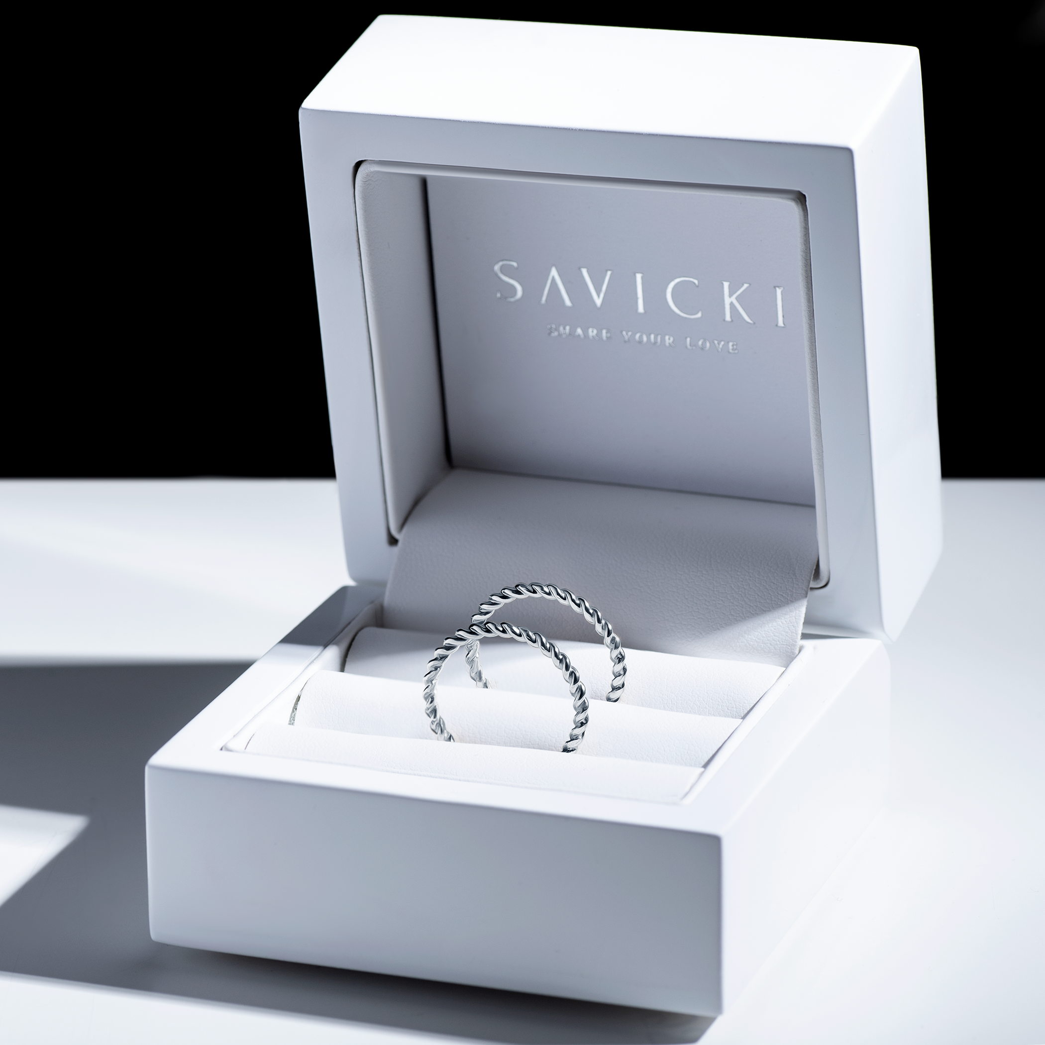 Partnerringe Sign of Love®: Weißgold, rund 1,6 mm