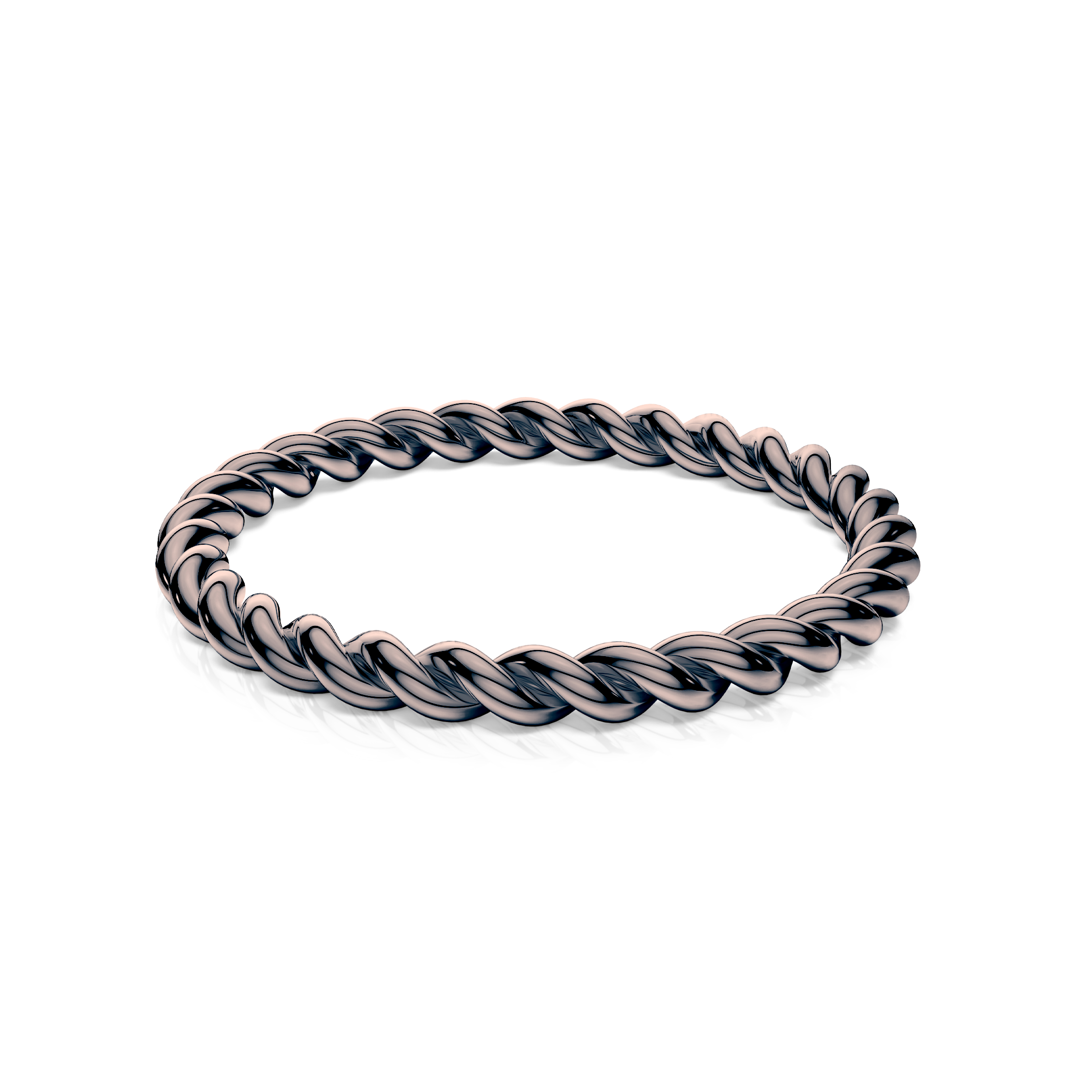 Obrączka partnerska Sign of Love®: czarne złoto, okrągła, 1,6mm