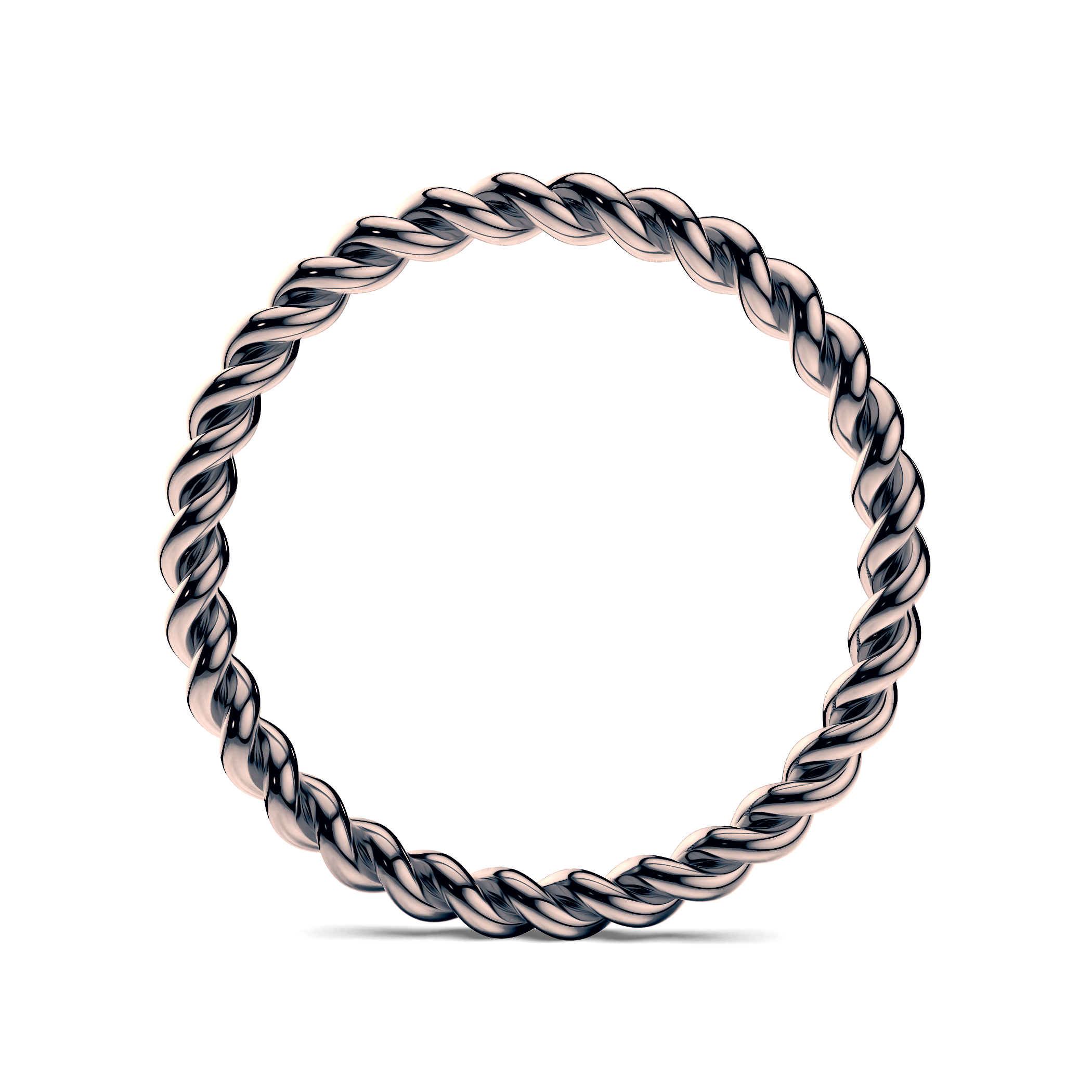 Obrączka partnerska Sign of Love®: czarne złoto, okrągła, 1,6mm