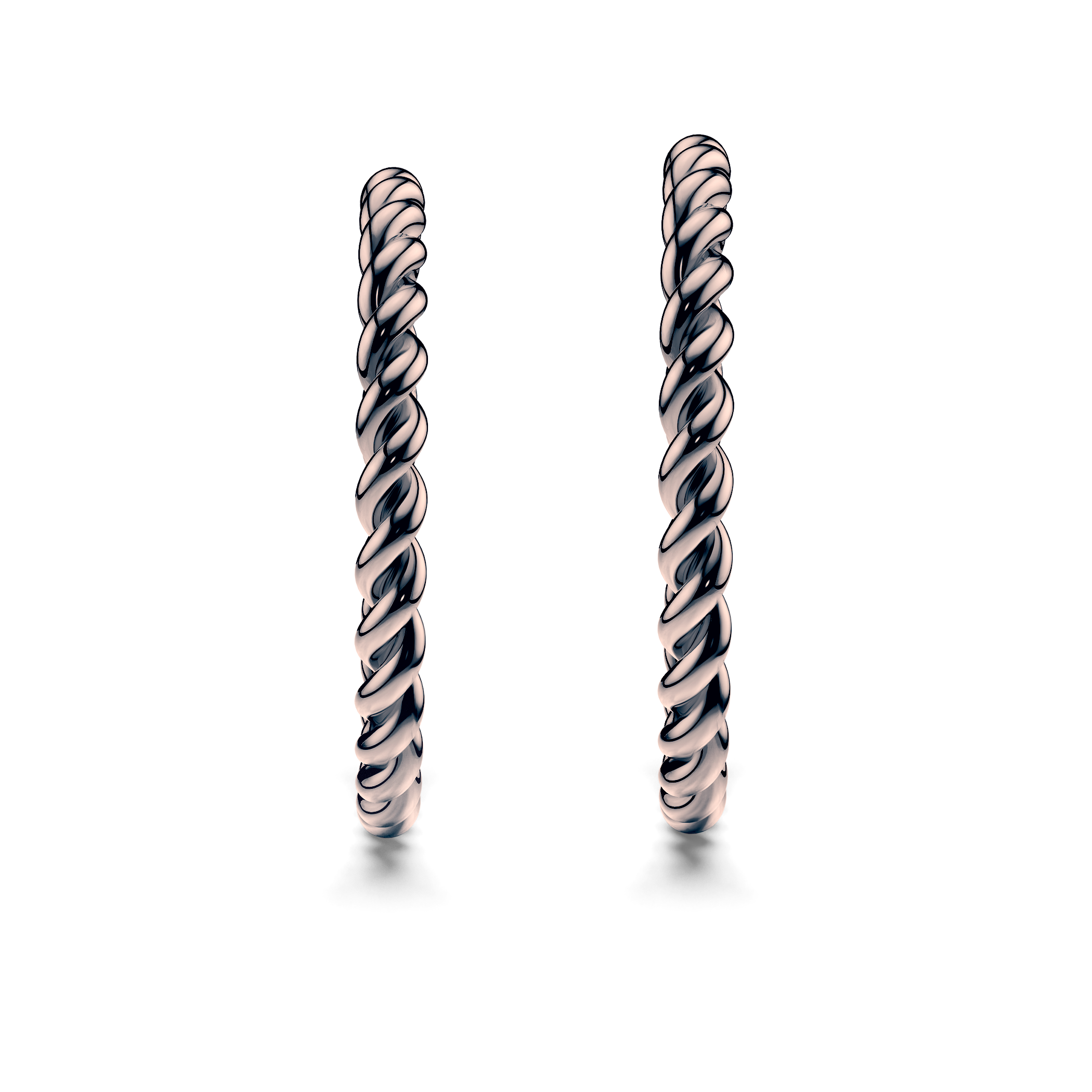 Partnerringe Sign of Love®: schwarzes Gold, rund 1,6 mm