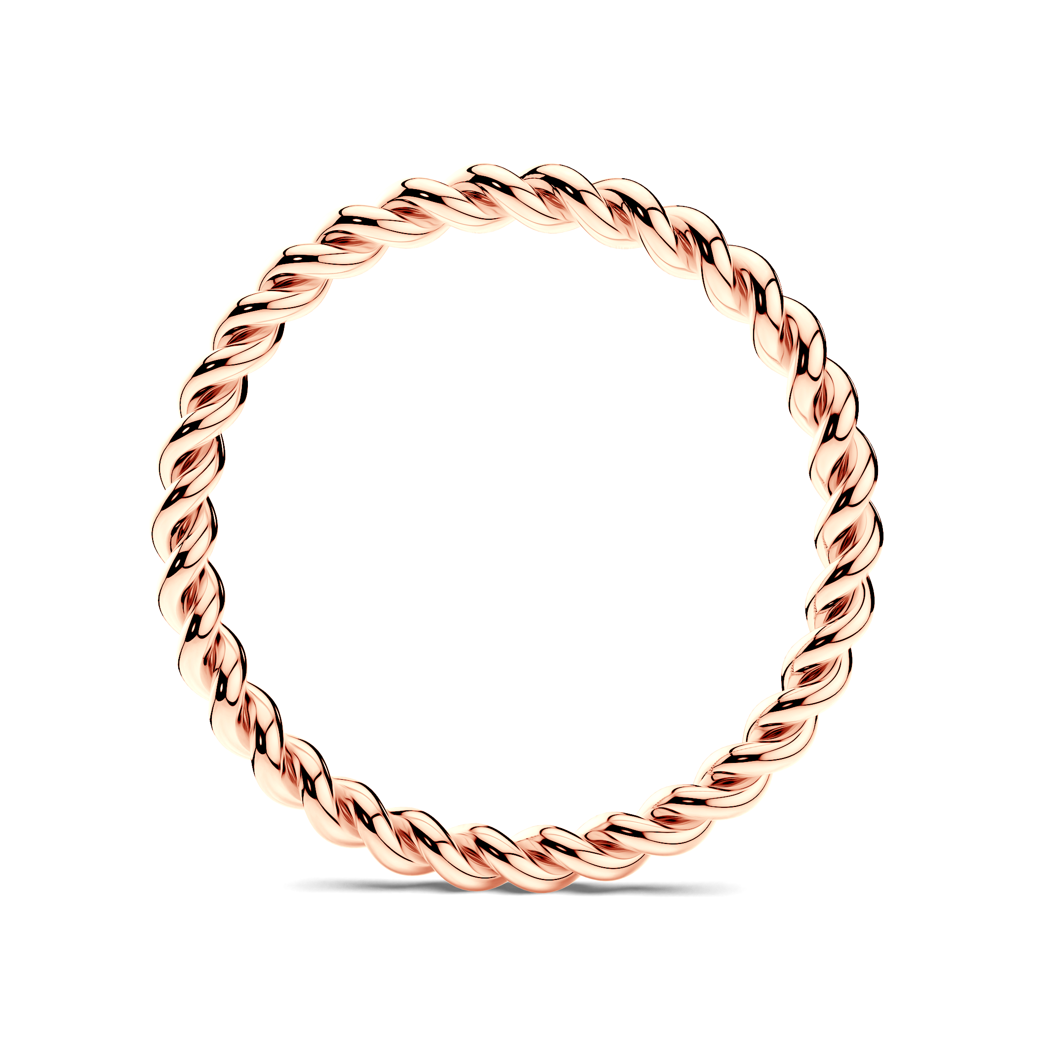 Obrączka partnerska Sign of Love®: różowe złoto, okrągła, 1,6mm