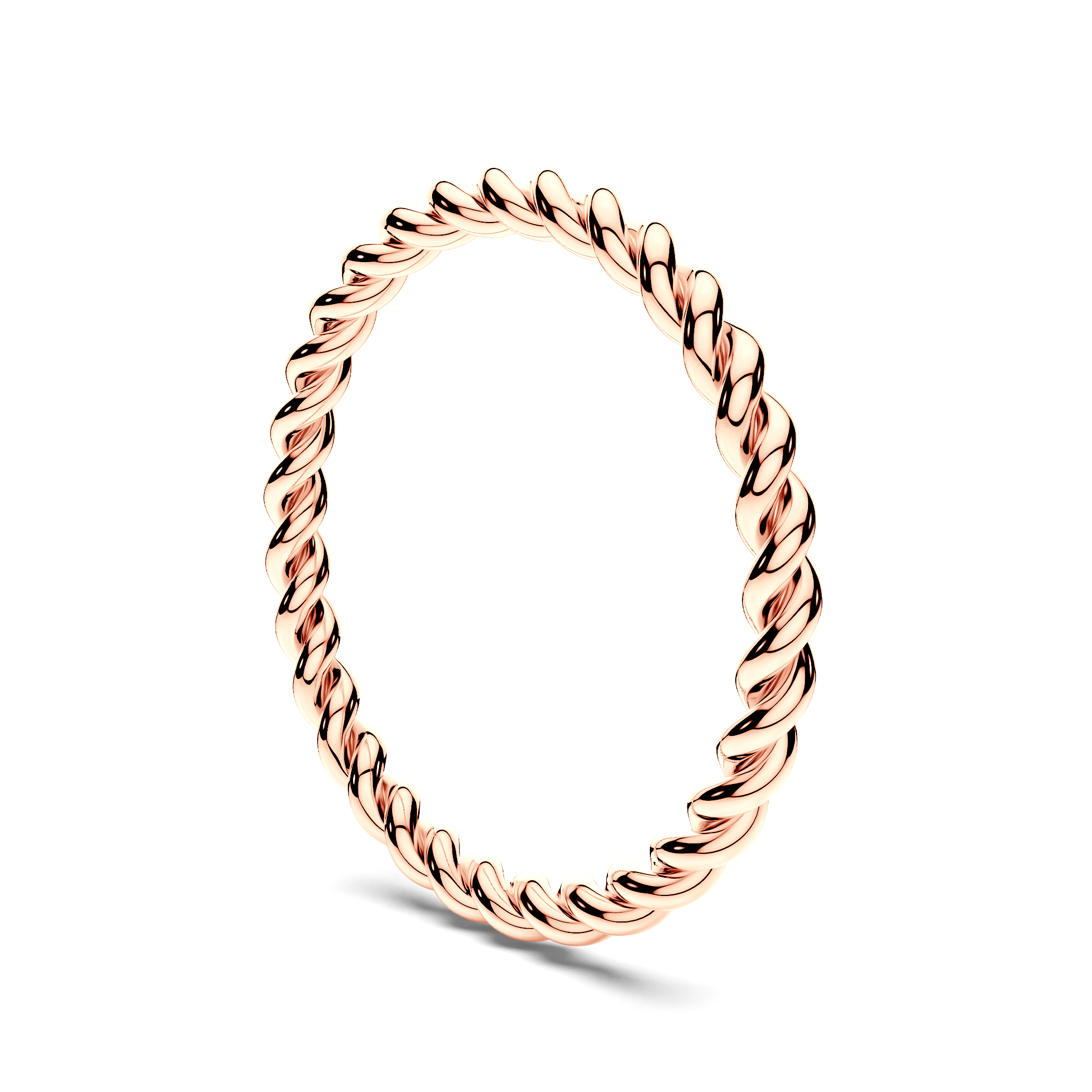 Obrączka partnerska Sign of Love®: różowe złoto, okrągła, 1,6mm