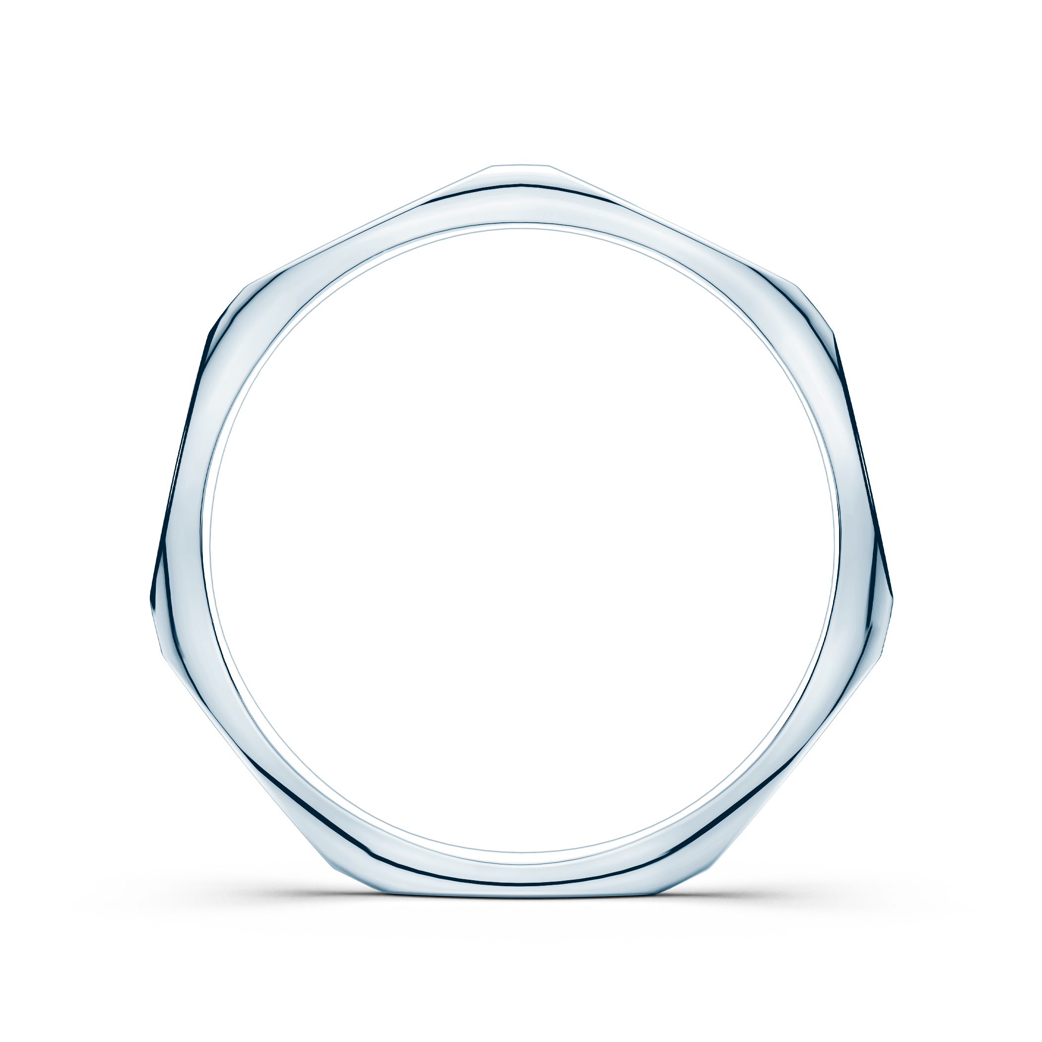 Obrączka partnerska Sign of Love®: białe złoto, płaska, 1,9mm