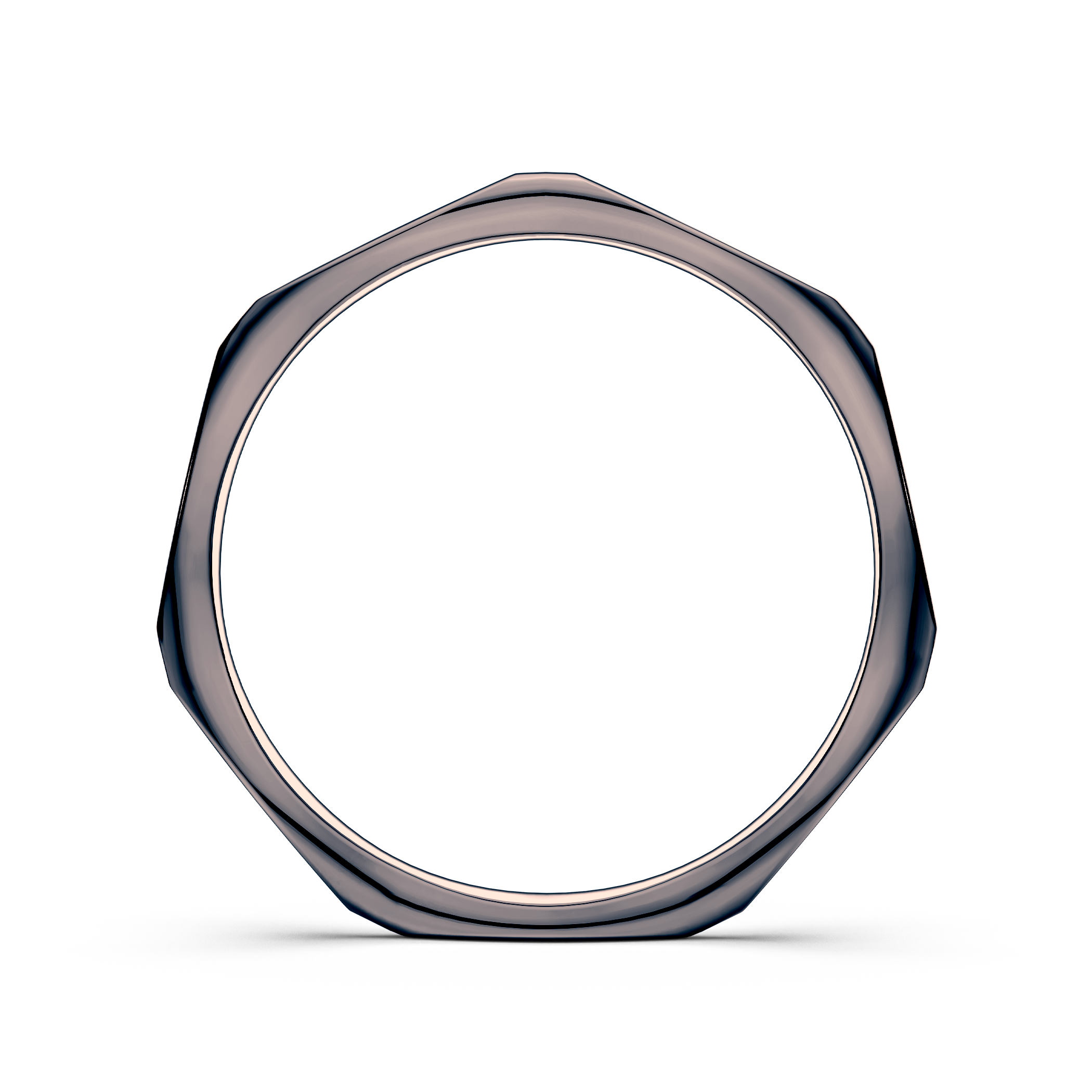 Obrączka partnerska Sign of Love®: czarne złoto, płaska, 1,9mm