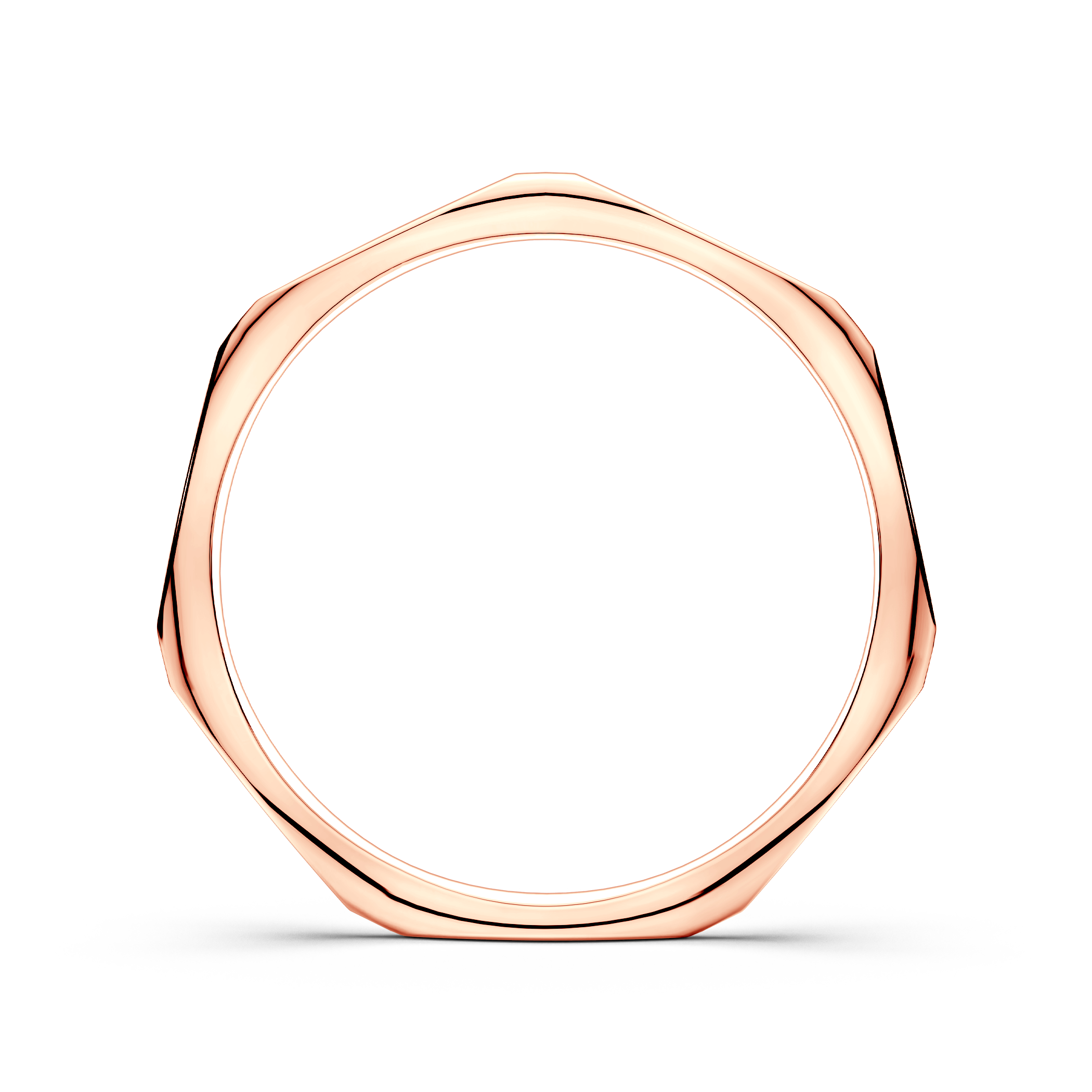 Obrączka partnerska Sign of Love®: różowe złoto, płaska, 1,9mm